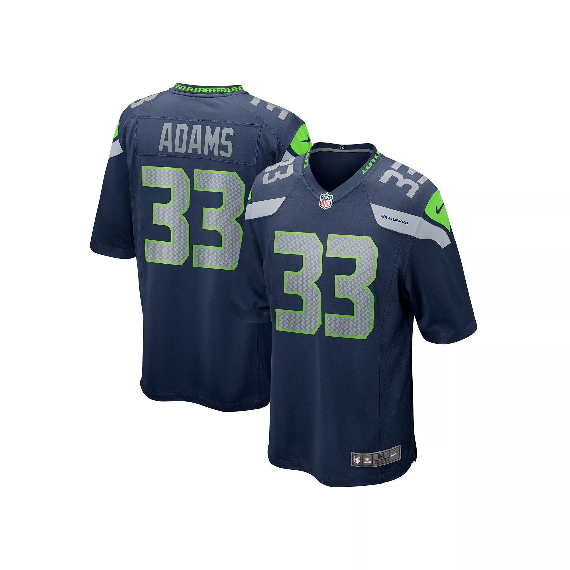 Men's Nike Jamal Adams College Navy Seattle Seahawks Game Team Jersey, Size: XL, Blue Product Image