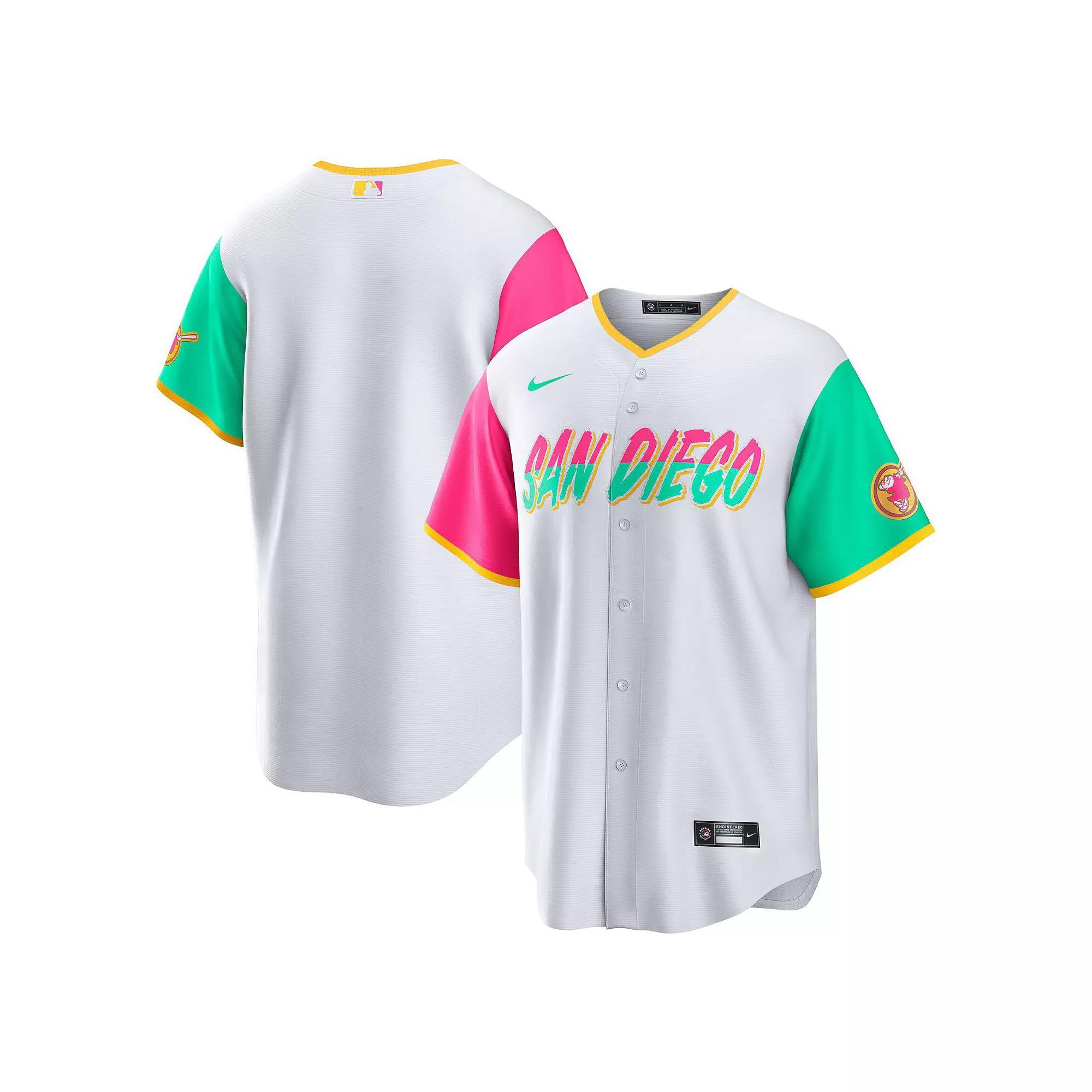 Men's Nike White San Diego Padres 2022 City Connect Replica Team Jersey,  Product Image