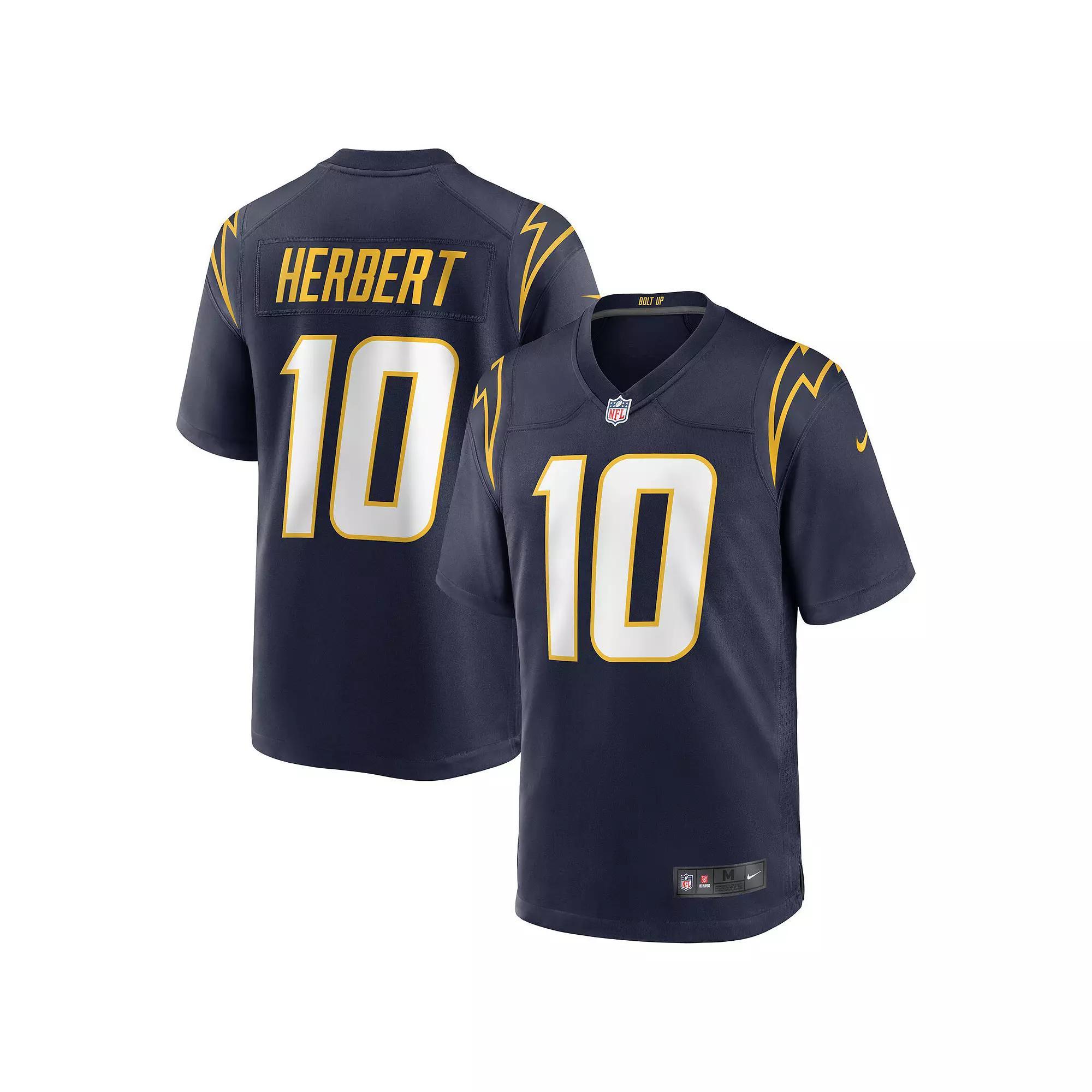 Men's Nike Justin Herbert Navy Los Angeles Chargers Alternate Game Jersey,  Product Image