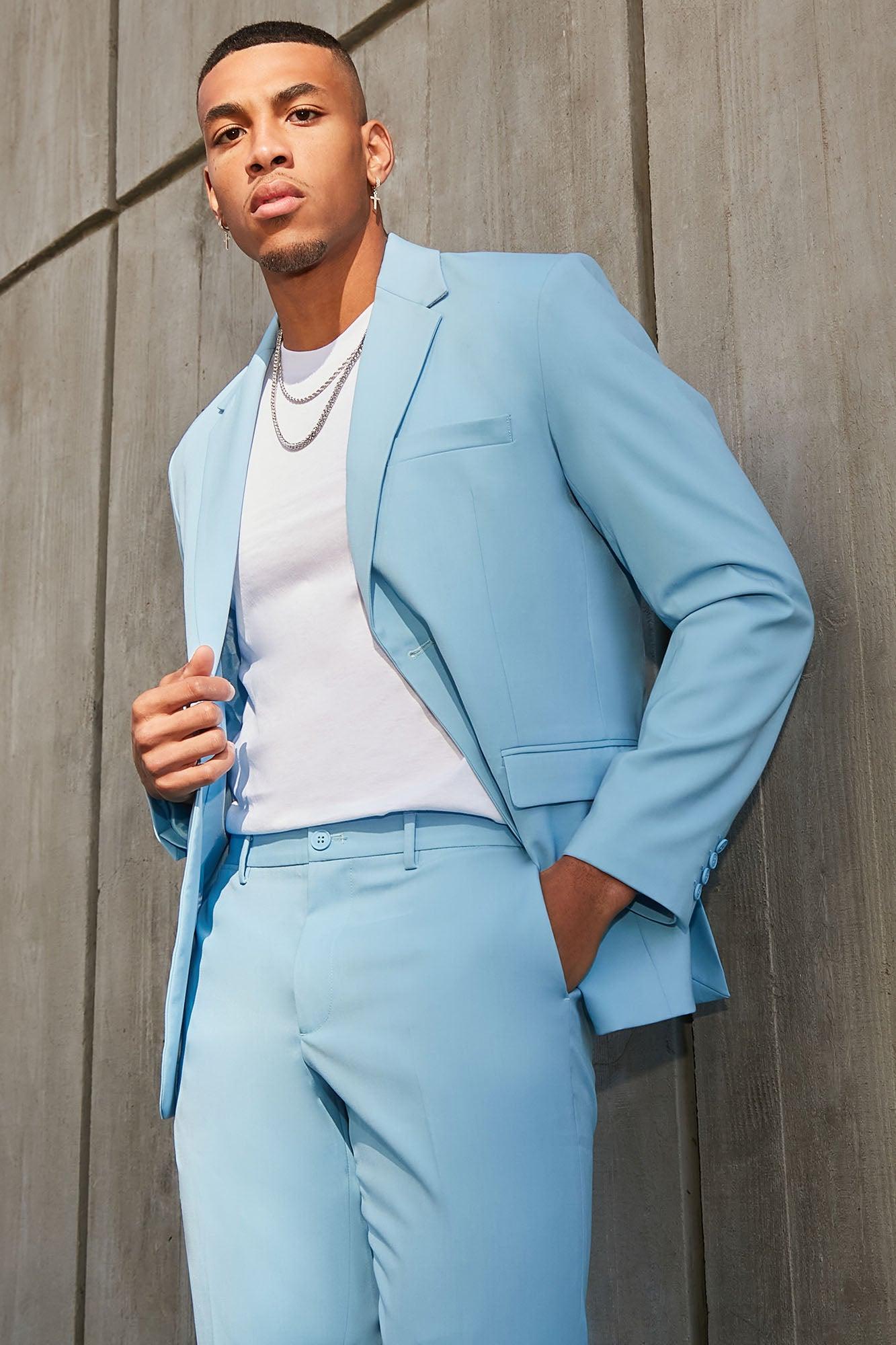 The Modern Stretch Slim Trouser - Light Blue Product Image