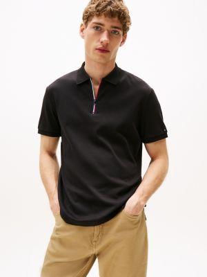 Regular Fit Interlock Zip Polo Product Image