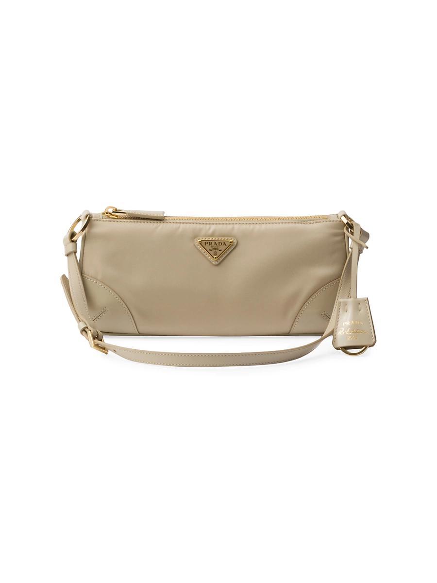 Womens Re-Edition 2002 Re-Nylon and Brushed Leather Shoulder Bag Product Image