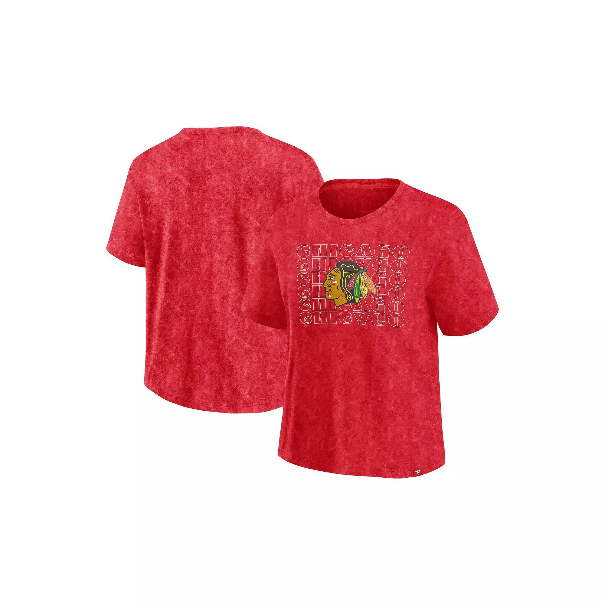 Women's Fanatics Blue Tampa Bay Lightning Faded Wash T-Shirt,  Product Image