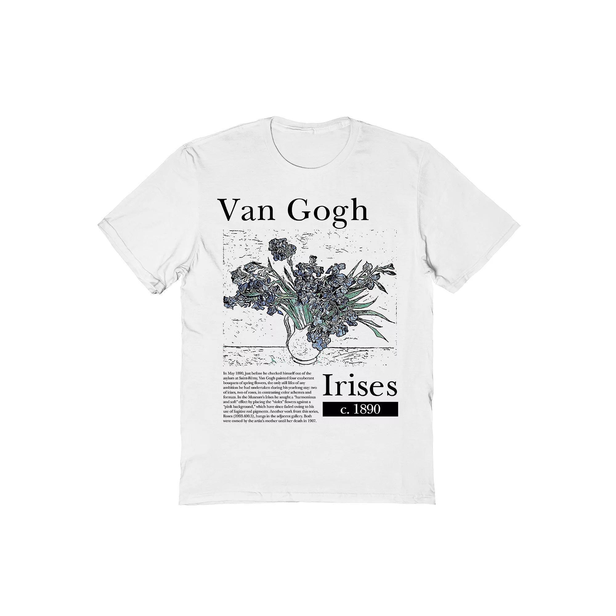 Men's Van Gogh Van Gogh Irises Tee, Size: Medium, Light Pink Product Image