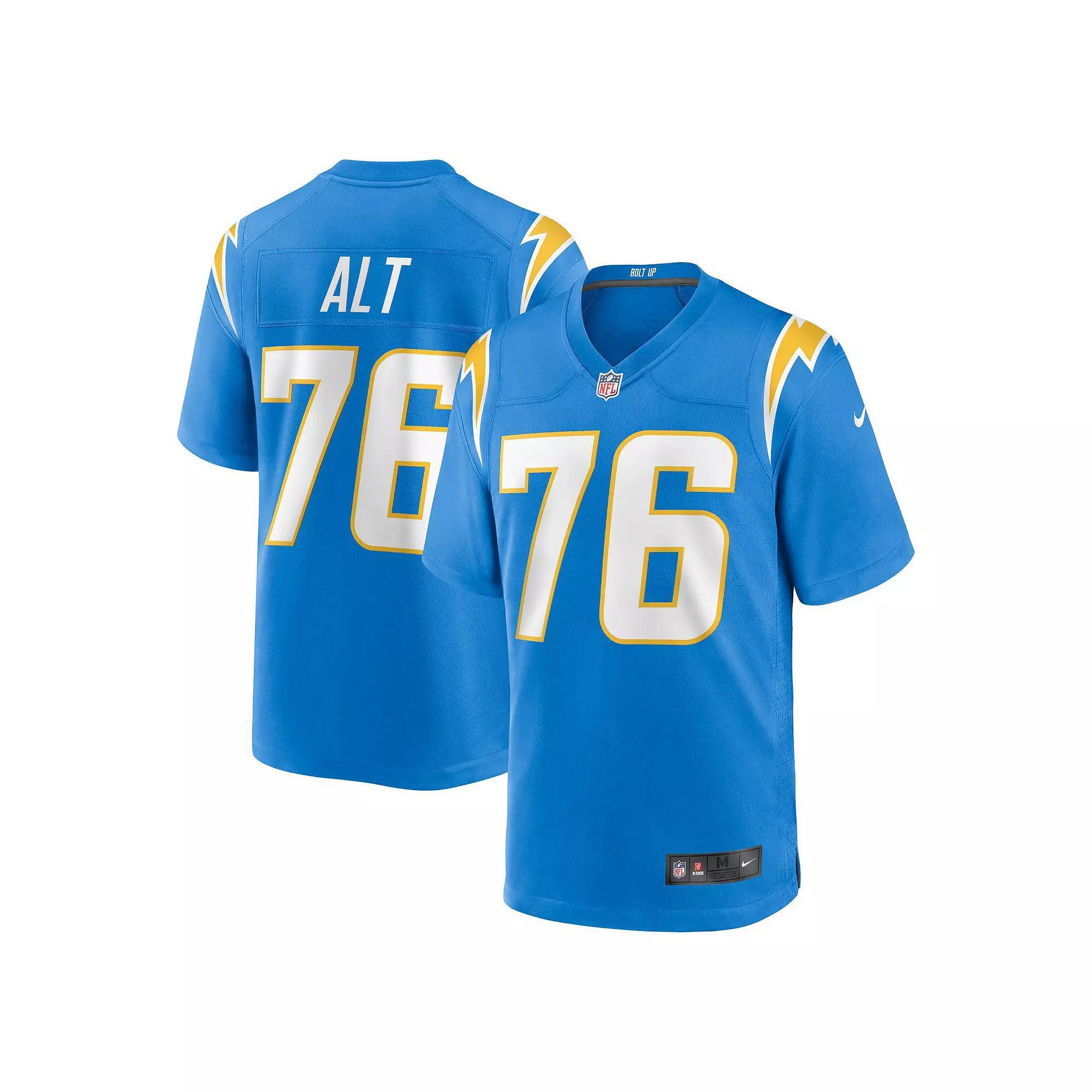 Men's Nike Joe Alt Powder Blue Los Angeles Chargers  Player Game Jersey, Size: XL, Light Product Image
