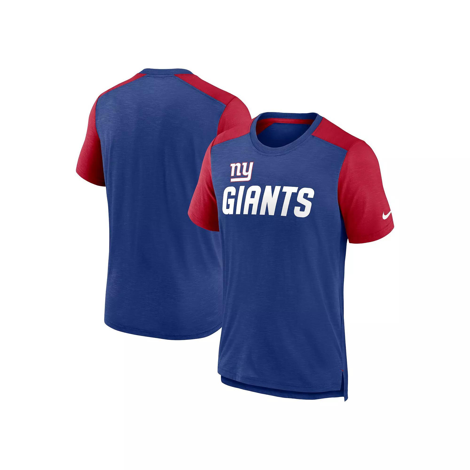 Men's Nike Heathered Purple/Heathered Black Baltimore Ravens Color Block Team Name T-Shirt,  Product Image