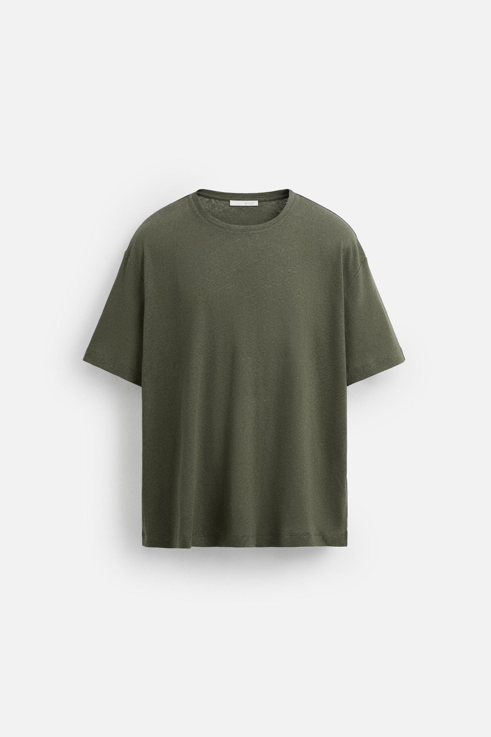 LINEN - COTTON T-SHIRT Product Image