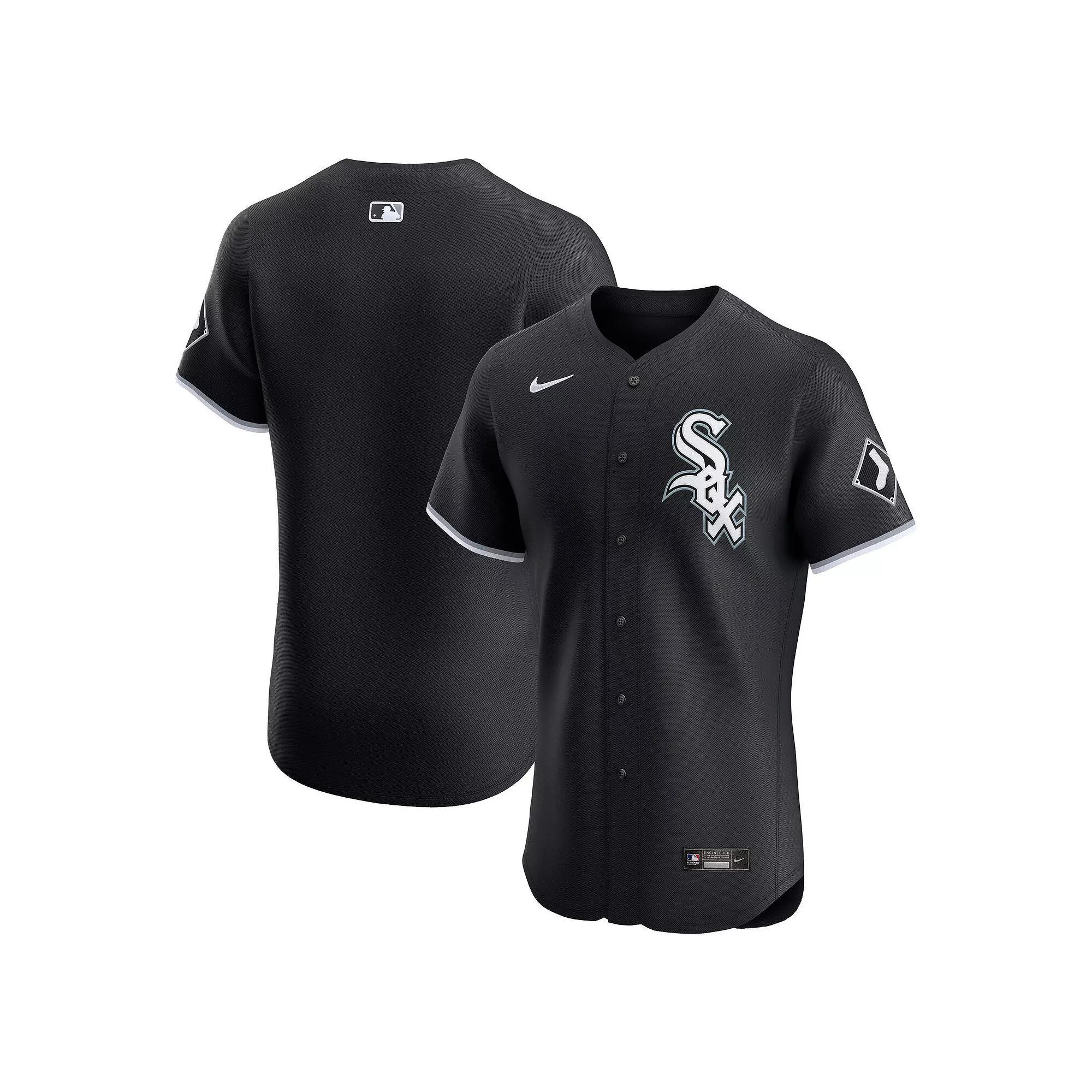 Men's Nike Black Chicago White Sox Alternate Vapor Premier Elite Patch Jersey, Size: 48 Product Image