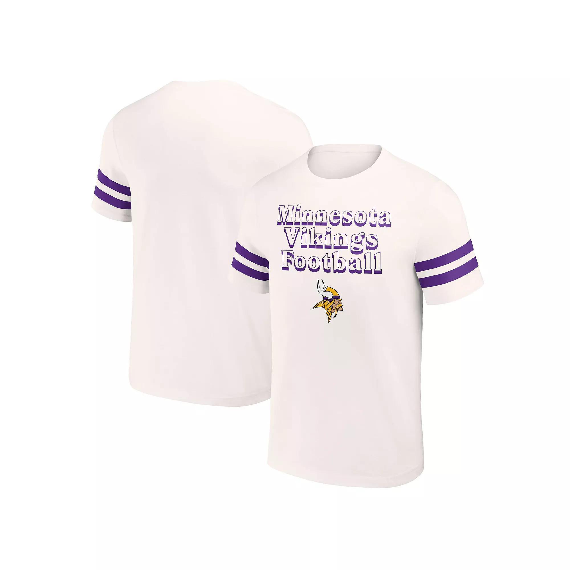 Men's NFL x Darius Rucker Collection by Fanatics Cream Minnesota Vikings Vintage T-Shirt, Size: 2XL, Beige Product Image