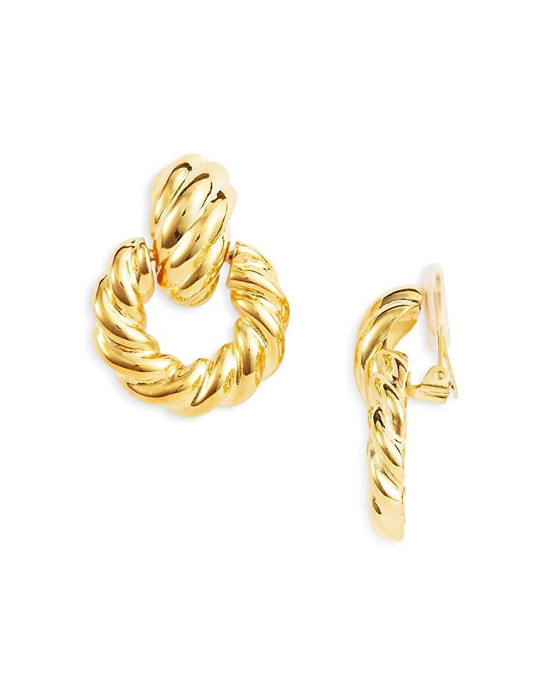 Kenneth Jay Lane Doorknocker Clip On Earrings Product Image