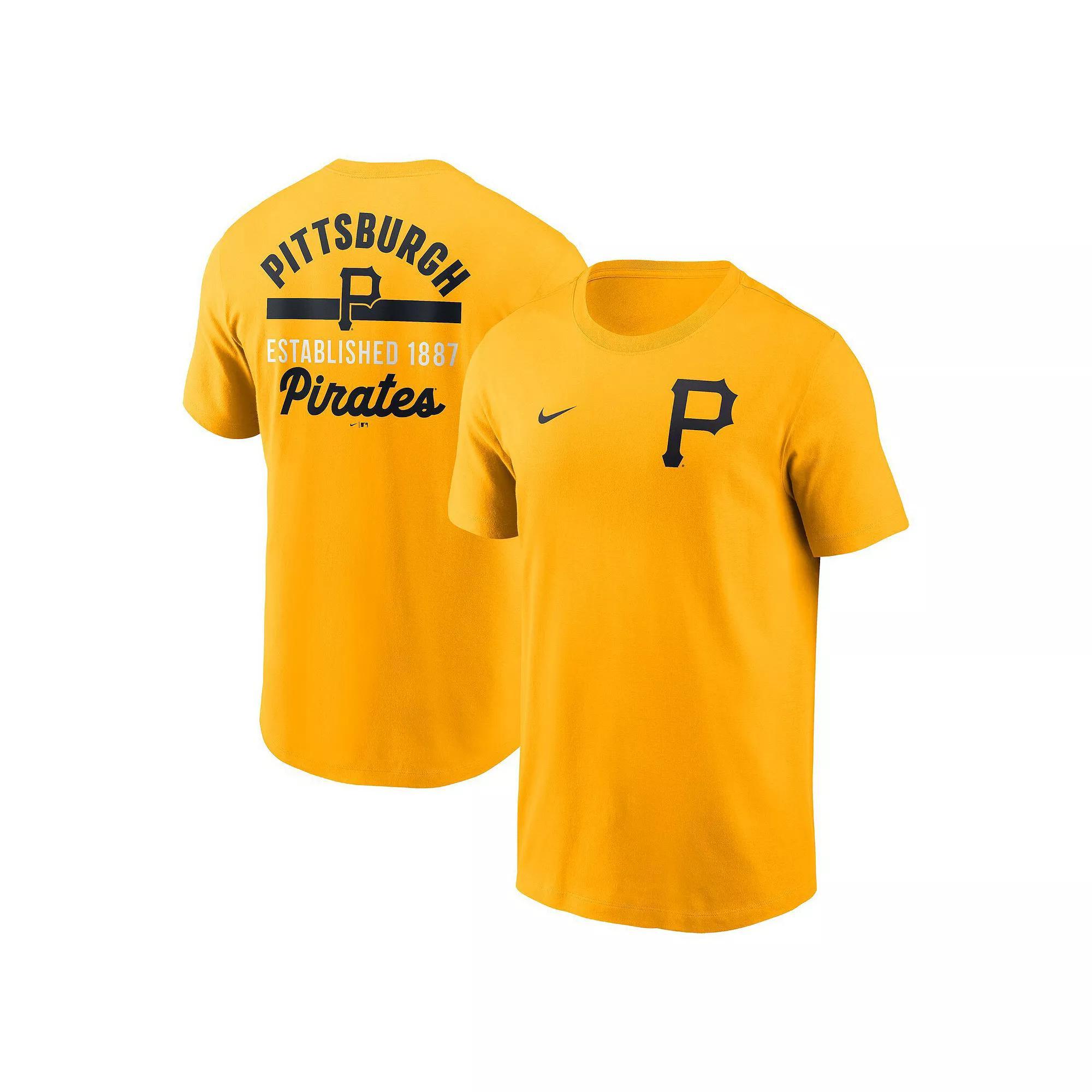 Pittsburgh Pirates 2-Hit Nike Mens MLB T-Shirt | N19979QPTB-9UX Product Image