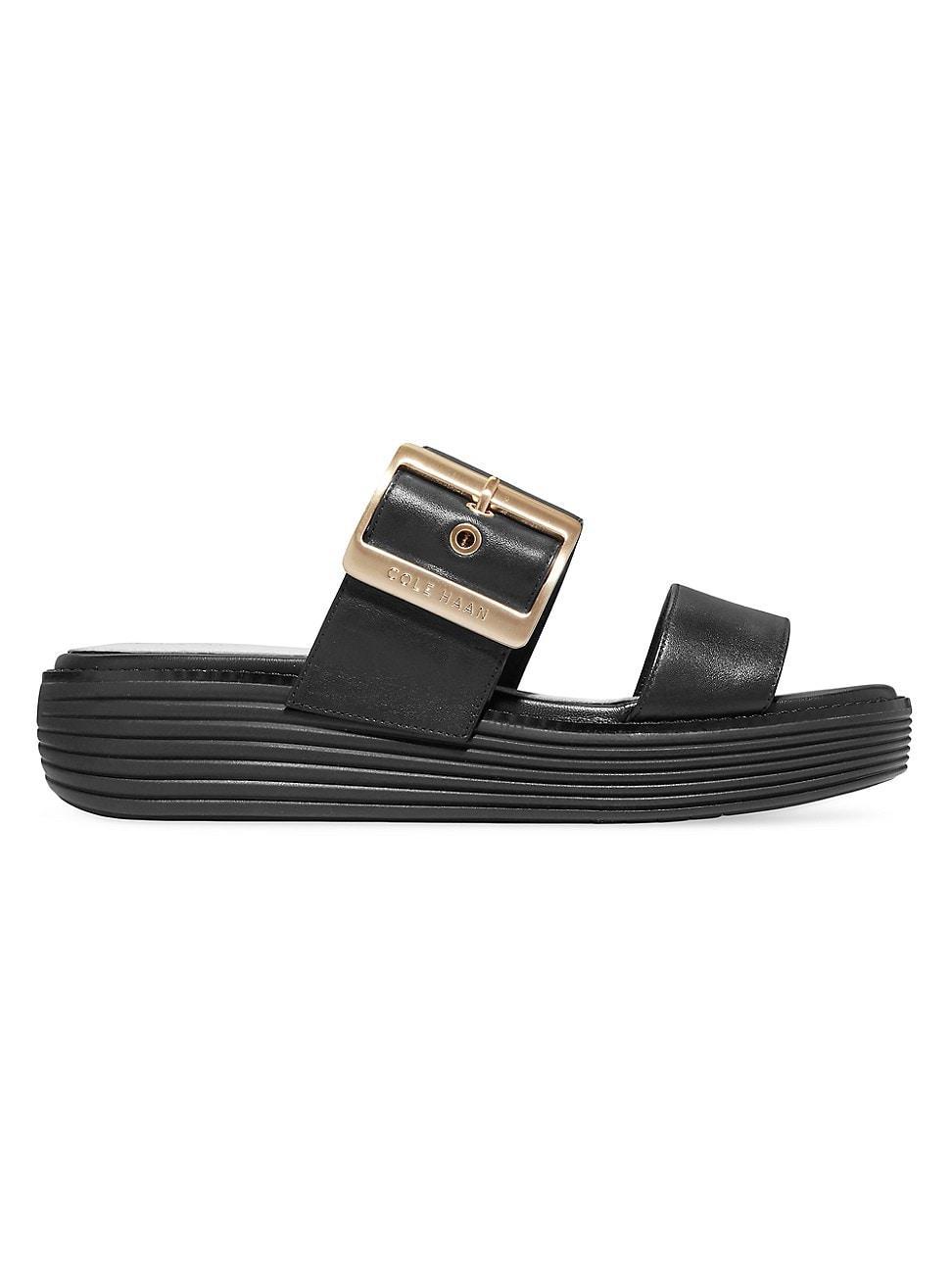 Cole Haan Originalgrand Platform Slides Black) Women's Sandals Product Image