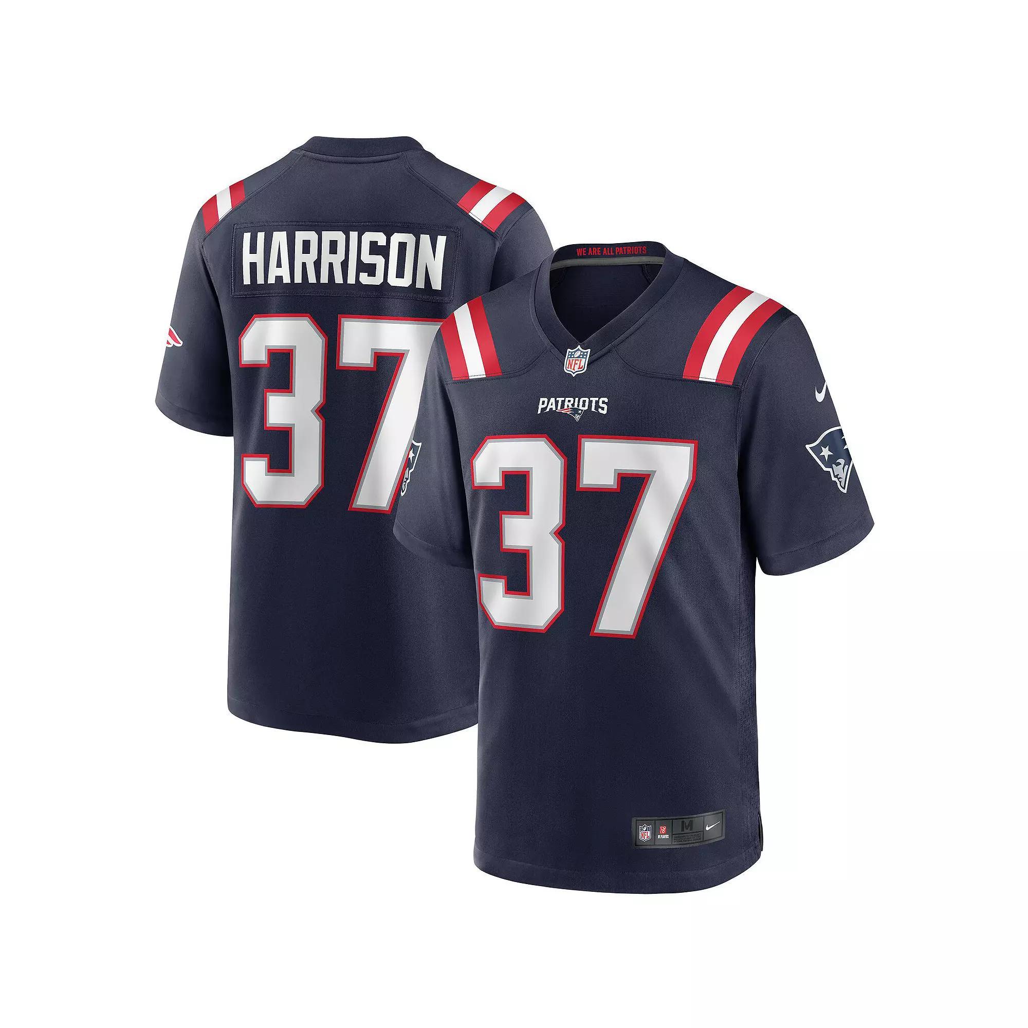 Men's Nike Rodney Harrison Navy New England Patriots Game Retired Player Jersey,  Product Image