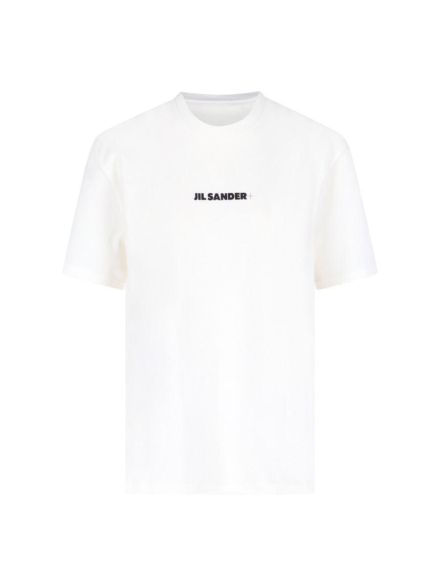 JIL SANDER Logo Cotton T-shirt In White Product Image