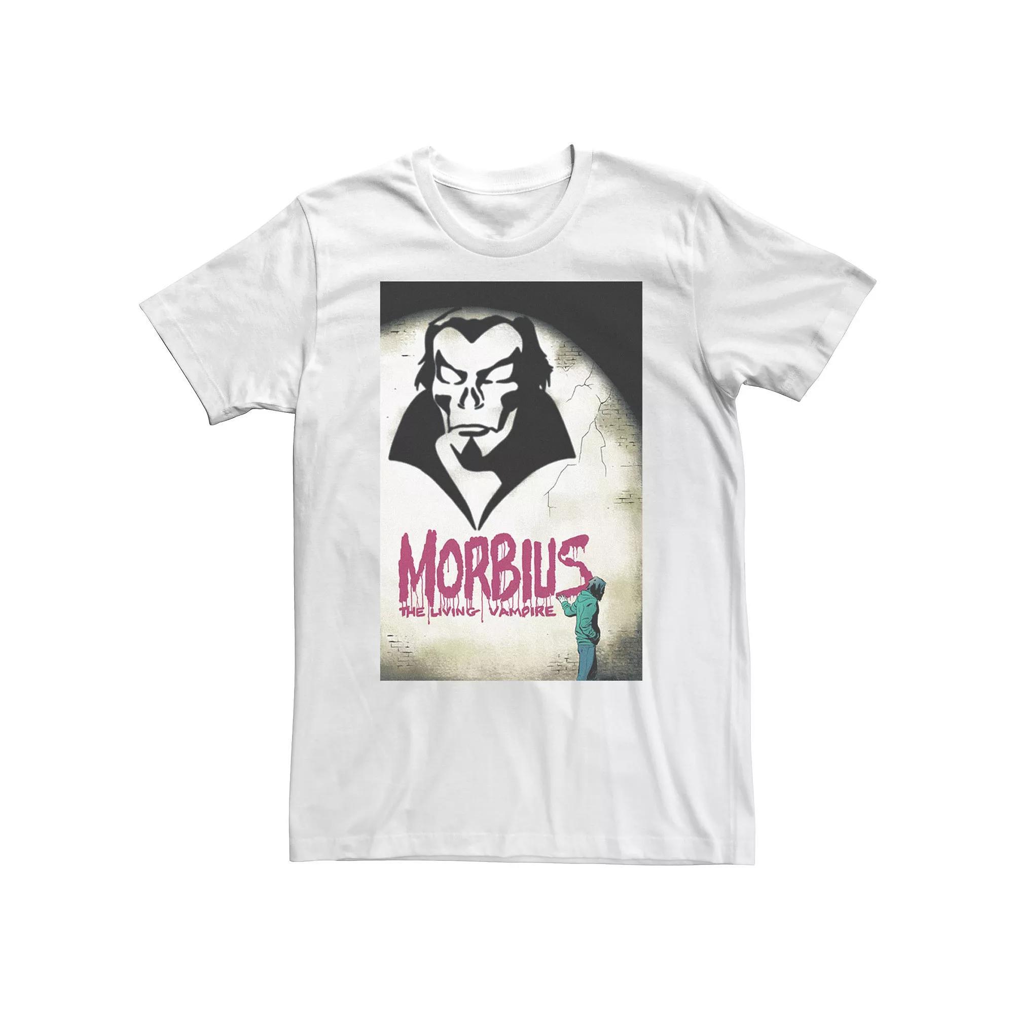 Big & Tall Marvel Morbius The Living Vampire Graffiti Tee, Men's, Size: XXL Tall, White Product Image