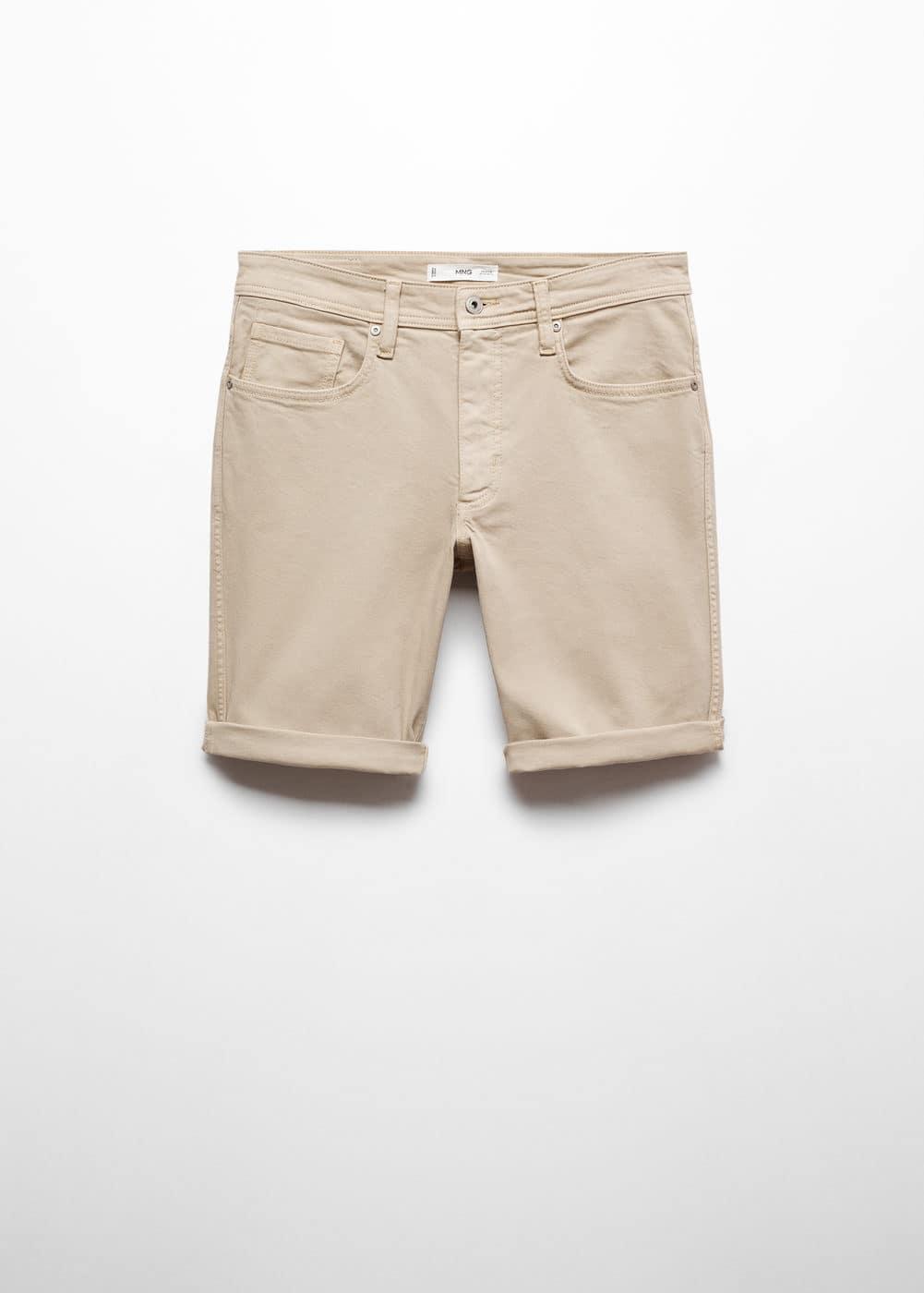 Mango Mens Denim Bermuda Shorts Product Image