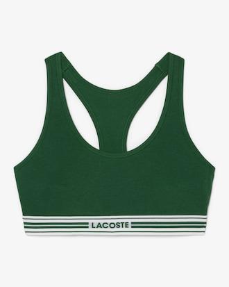 Contrast Band Stretch Cotton Bralette Product Image