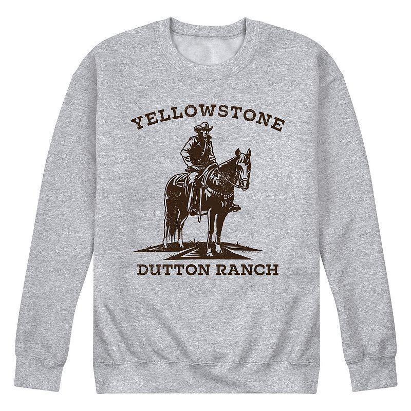 Mens Yellowstone Horse Fleece Sweatshirt Product Image