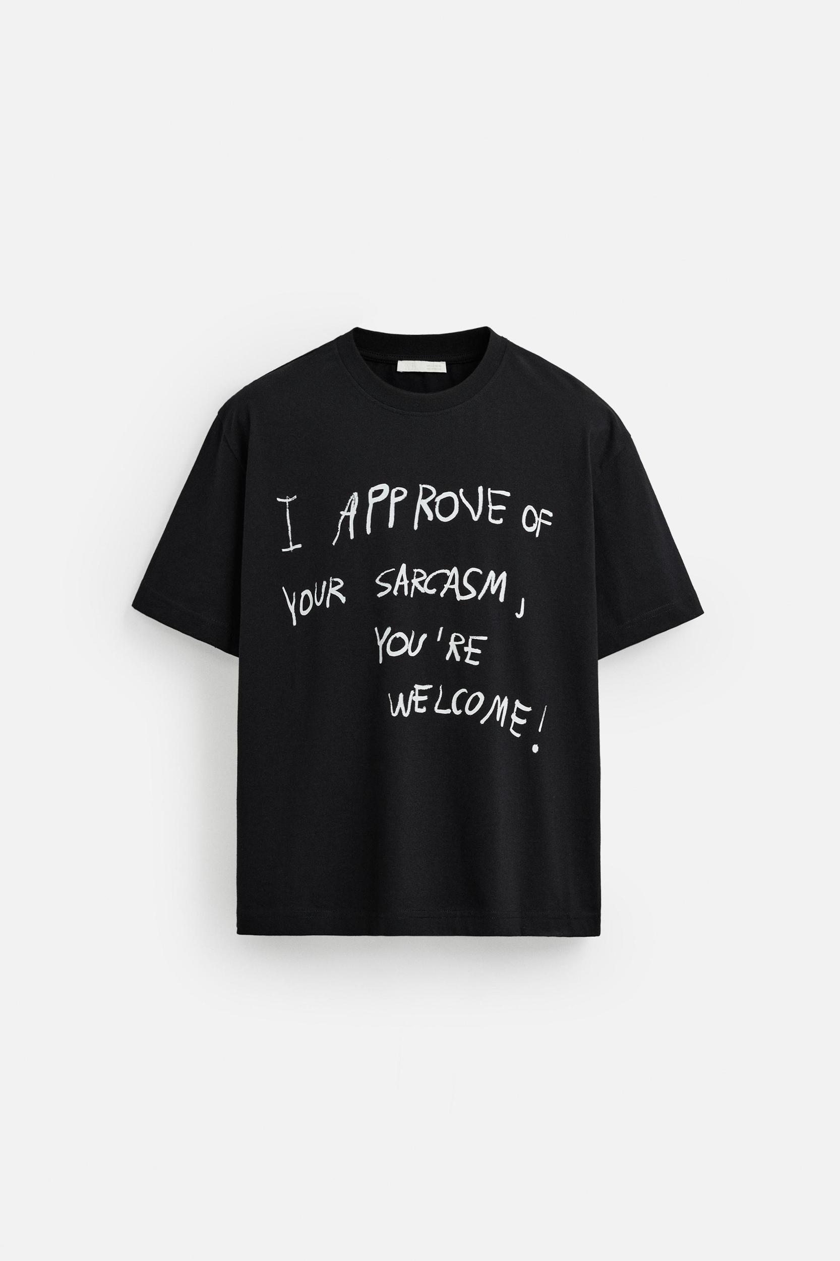 TEXT PRINT T-SHIRT Product Image