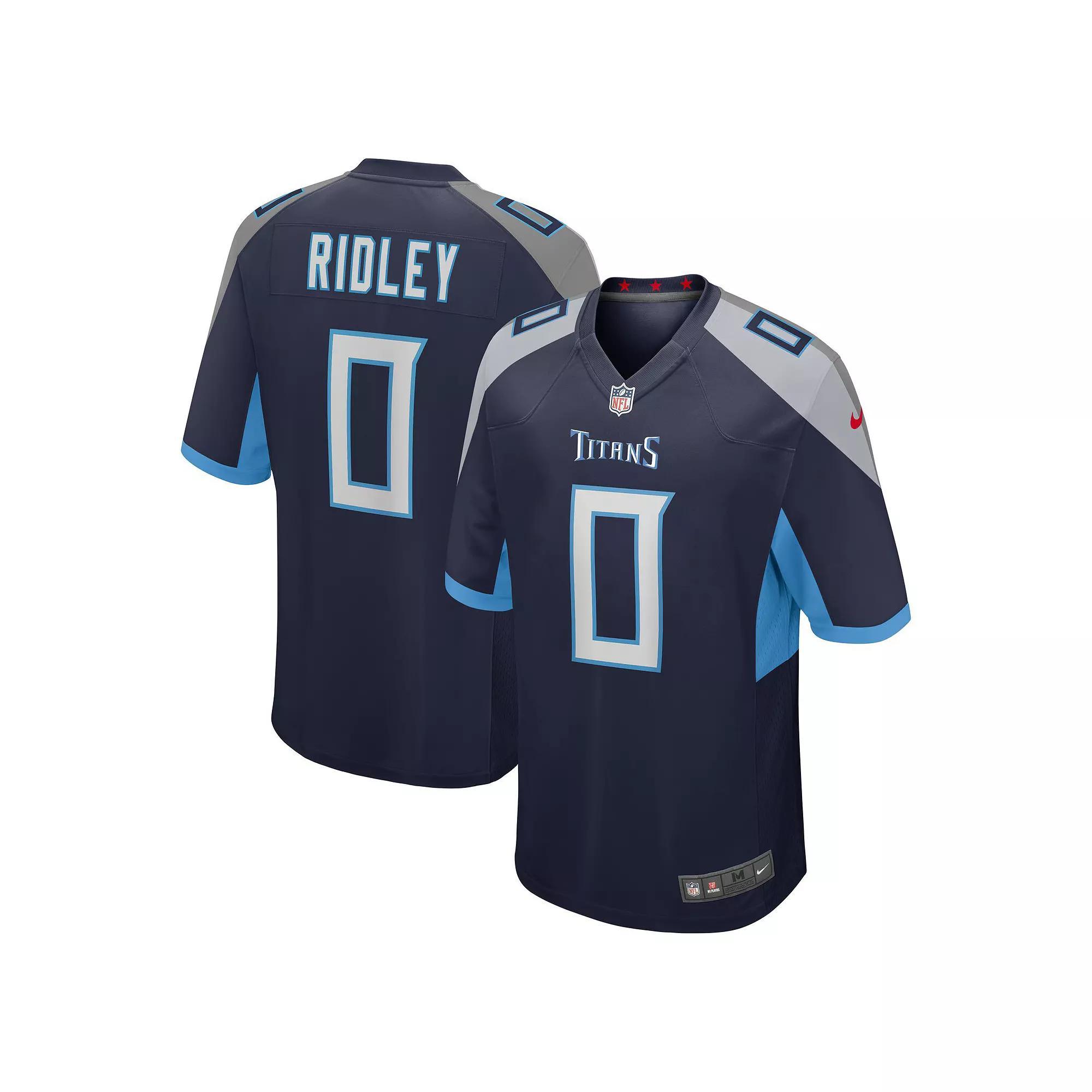 Men's Nike Calvin Ridley Navy Tennessee Titans Game Player Jersey,  Product Image