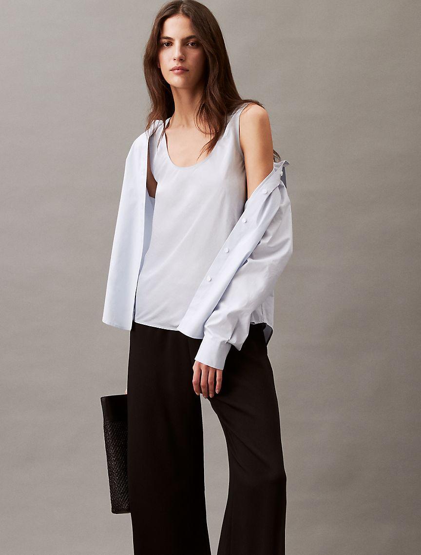 Crushed Satin Tank Top Product Image