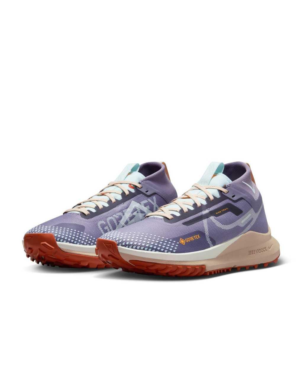 Nike Running Pegasus Trail 4 GTX sneakers in daybreak purple Product Image