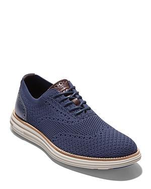 Cole Haan Mens riginal Grand Remastered Stitchlite Oxfords - Blue Size 12 Product Image