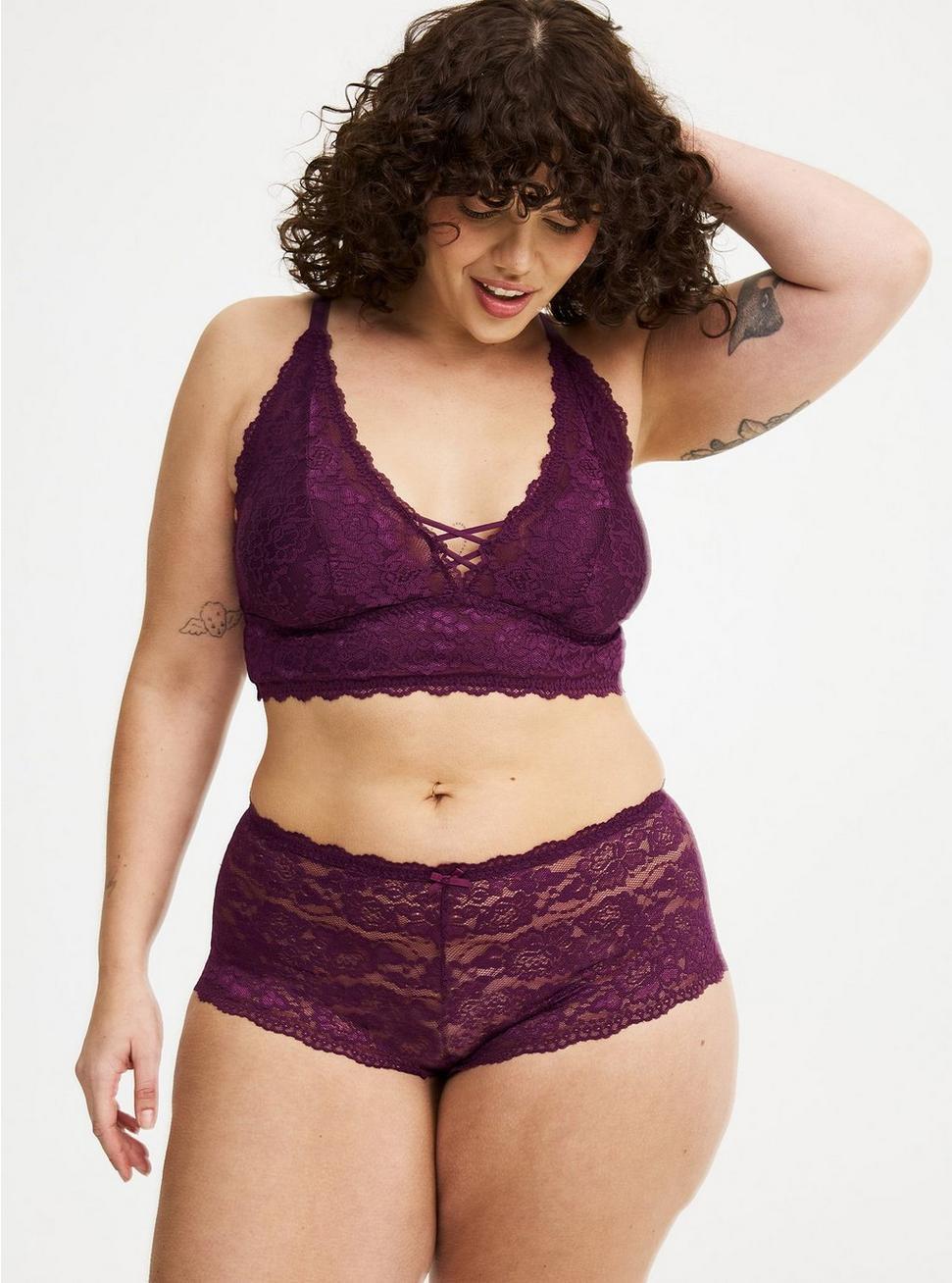 Mid-Rise Simply Lace Cheeky Panty Product Image