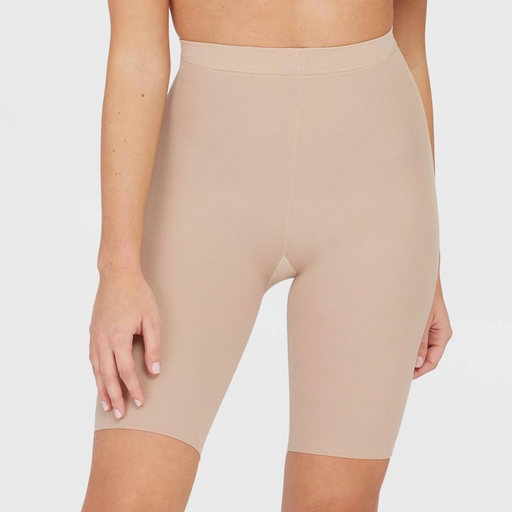 ASSETS by SPANX Womens Mid-Thigh Shaper - Tan 2 Product Image