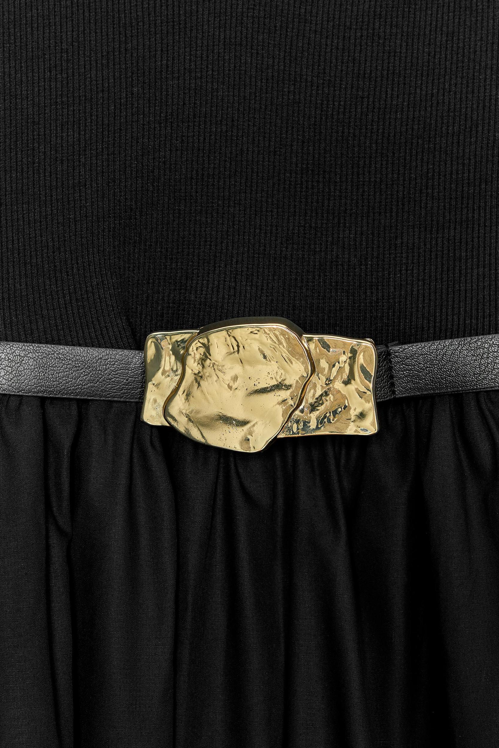 BELTED COMBINATION MIDI DRESS Product Image