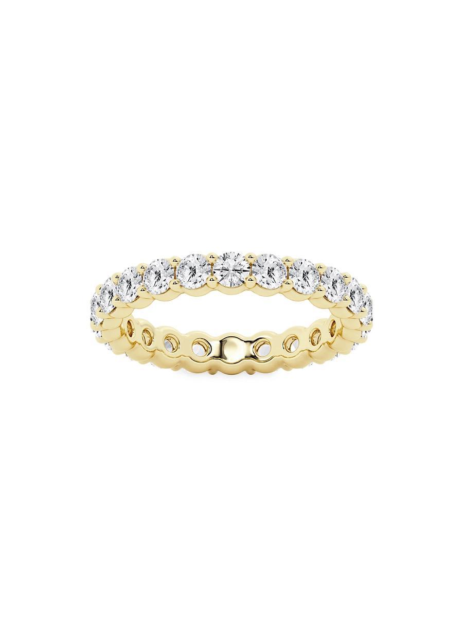 Womens 14K Yellow Gold & Round Lab-Grown Diamond Eternity Band/2.00-5.00 TCW Product Image