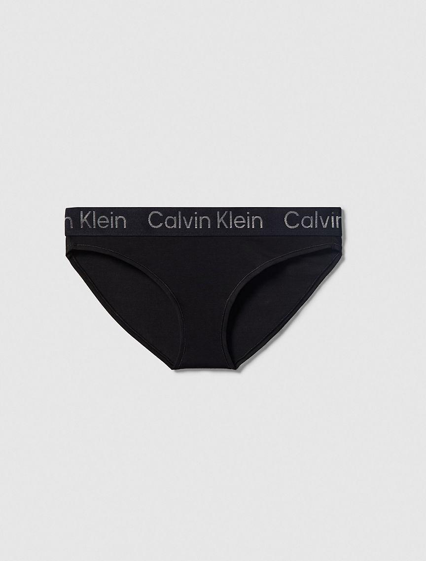 Calvin Klein Womens Icon Cotton Modal Bikini - Black - L Product Image