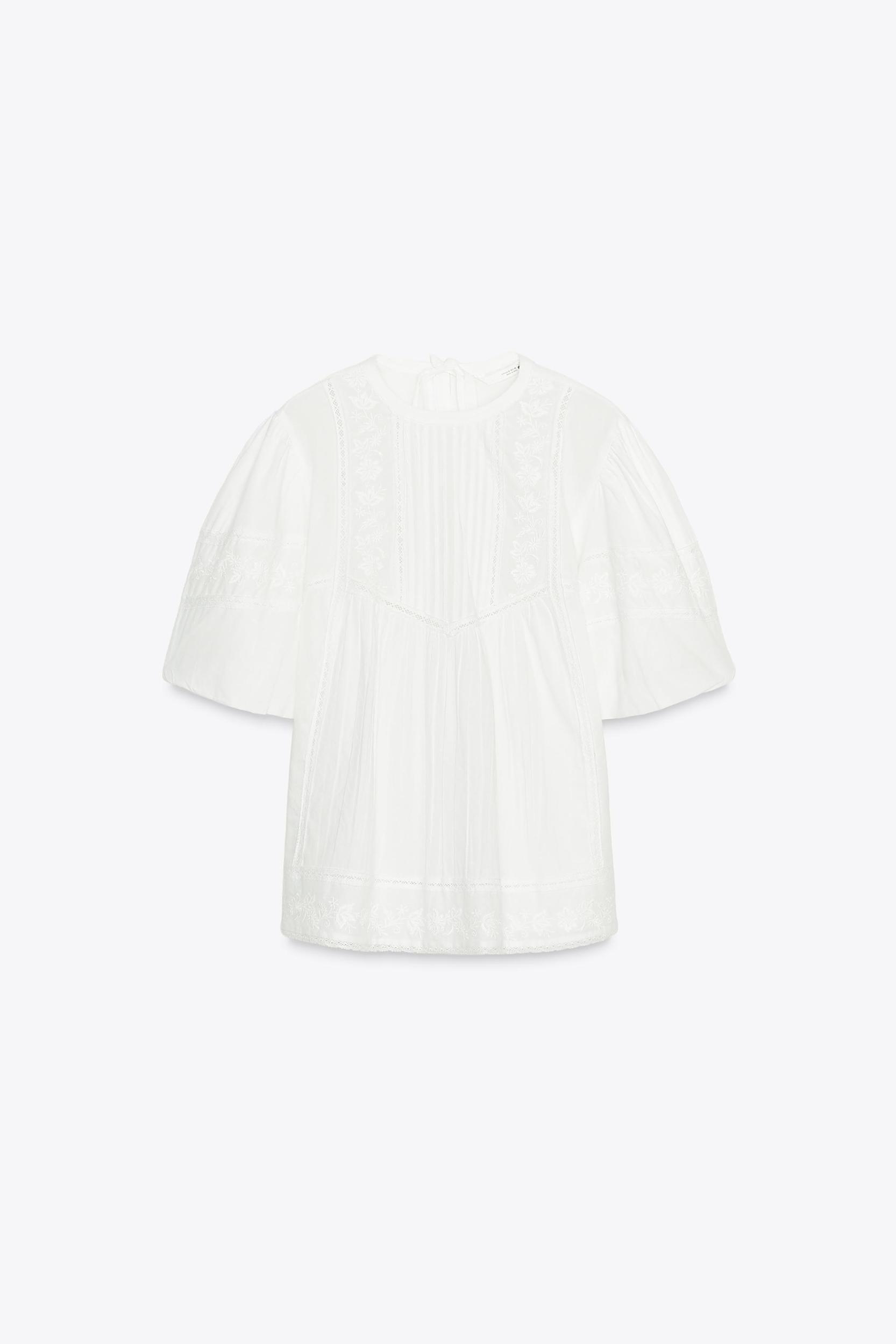 ZW COLLECTION EMBROIDERED ROMANTIC BLOUSE Product Image