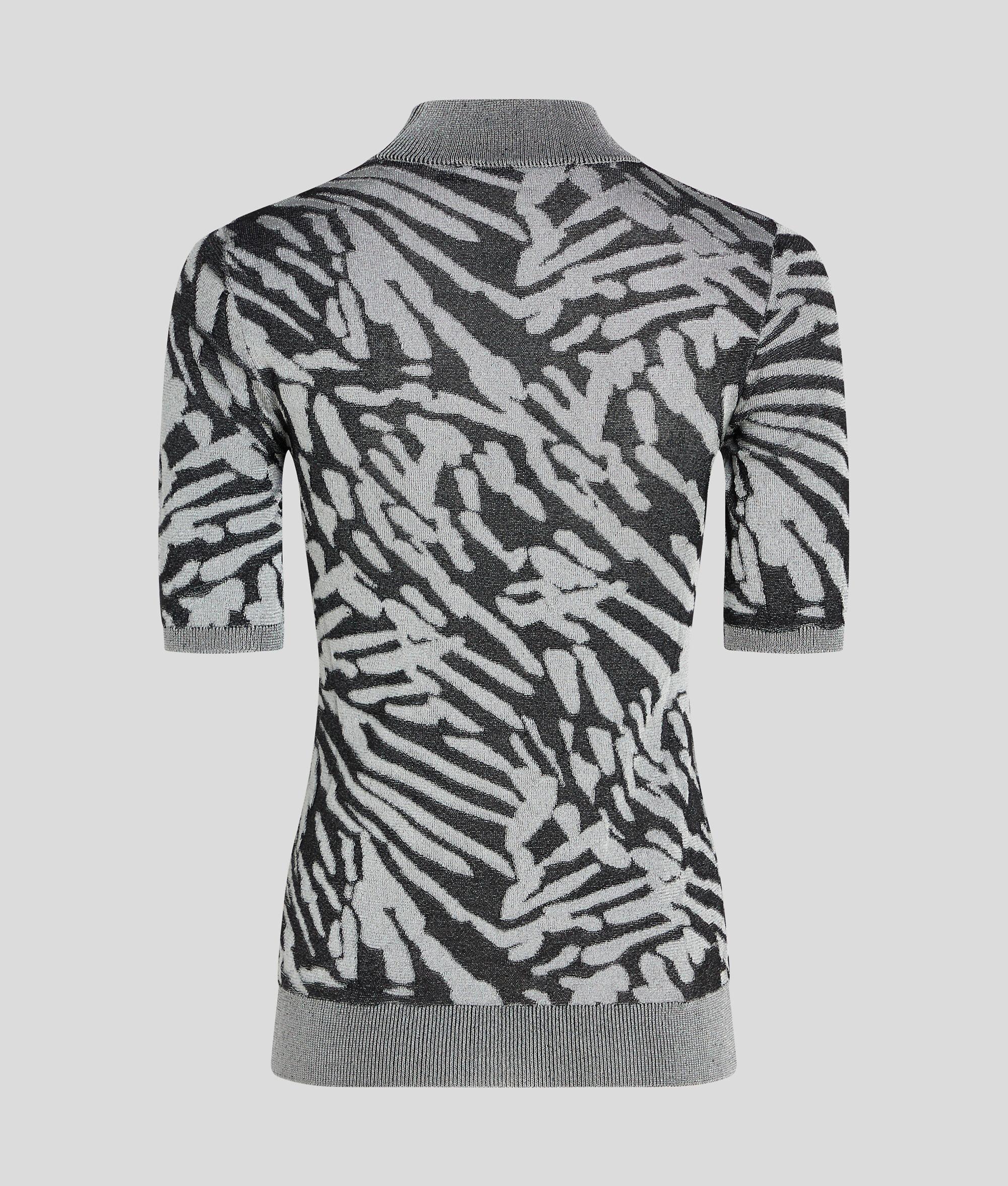 JACQUARD SHORT-SLEEVED SWEATER Product Image