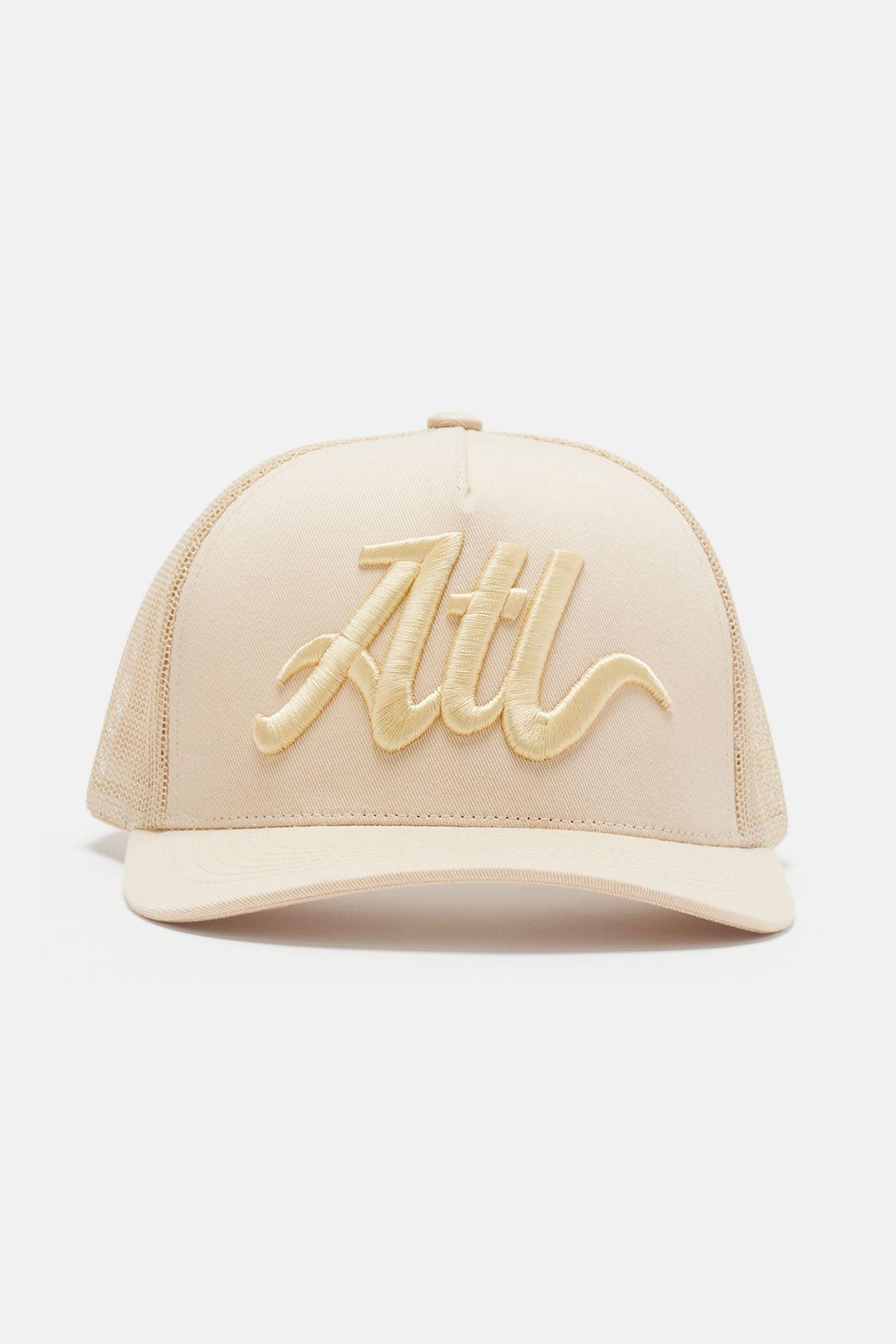 Atlanta Twill Trucker Hat - Stone Product Image