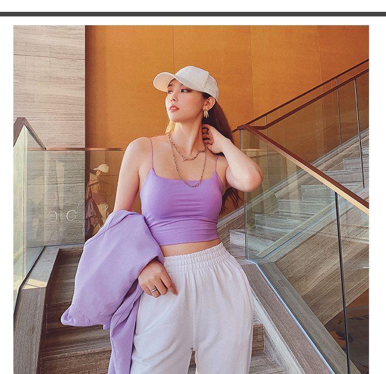 Cropped Padded Camisole Top Product Image