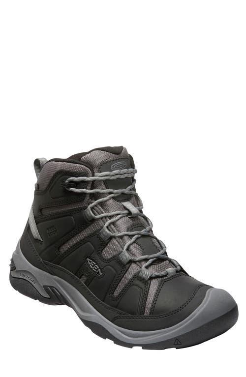 KEEN Circadia Mid Waterproof Steel Grey) Men's Waterproof Boots Product Image