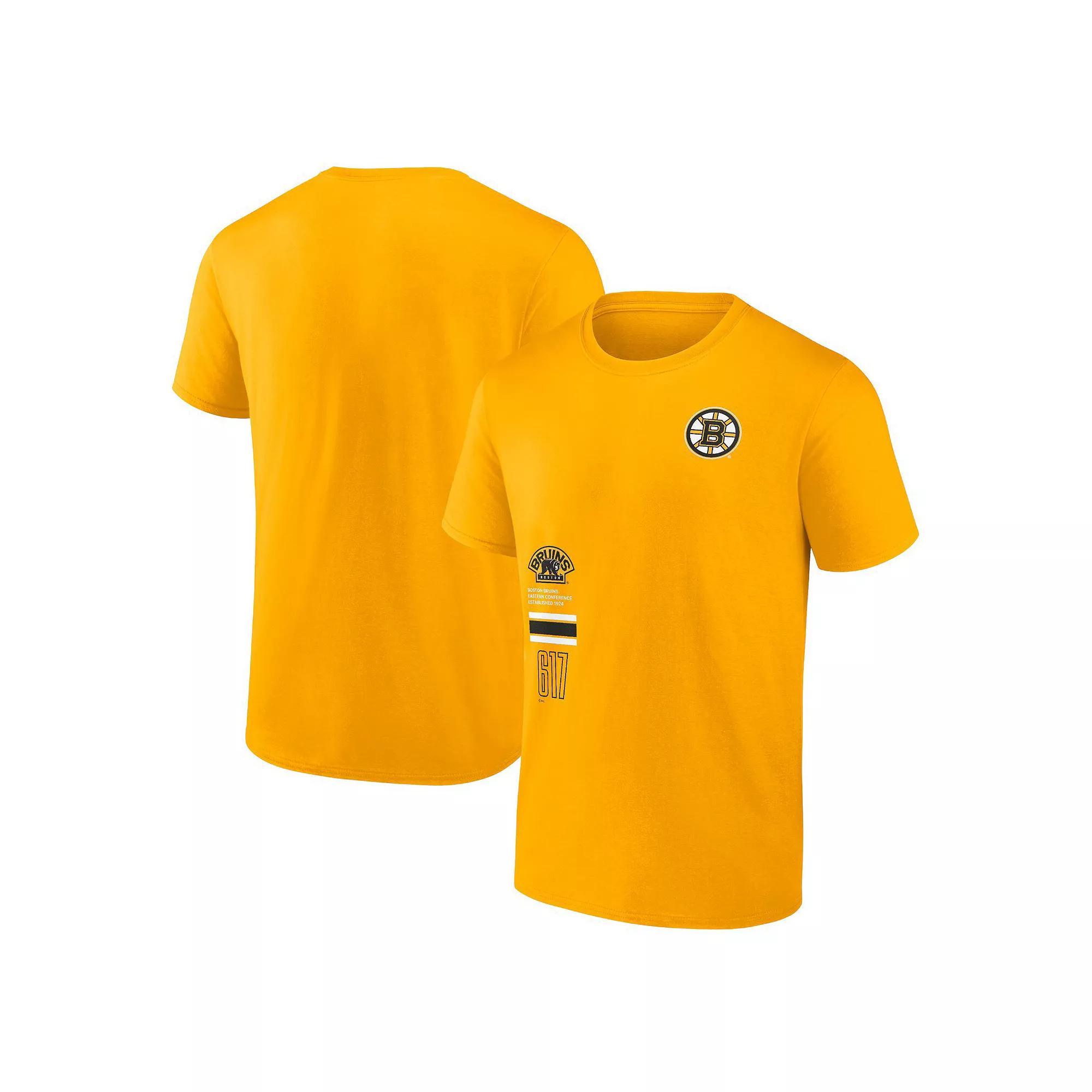 Men's Fanatics Branded Gold Boston Bruins Represent T-Shirt,  Product Image