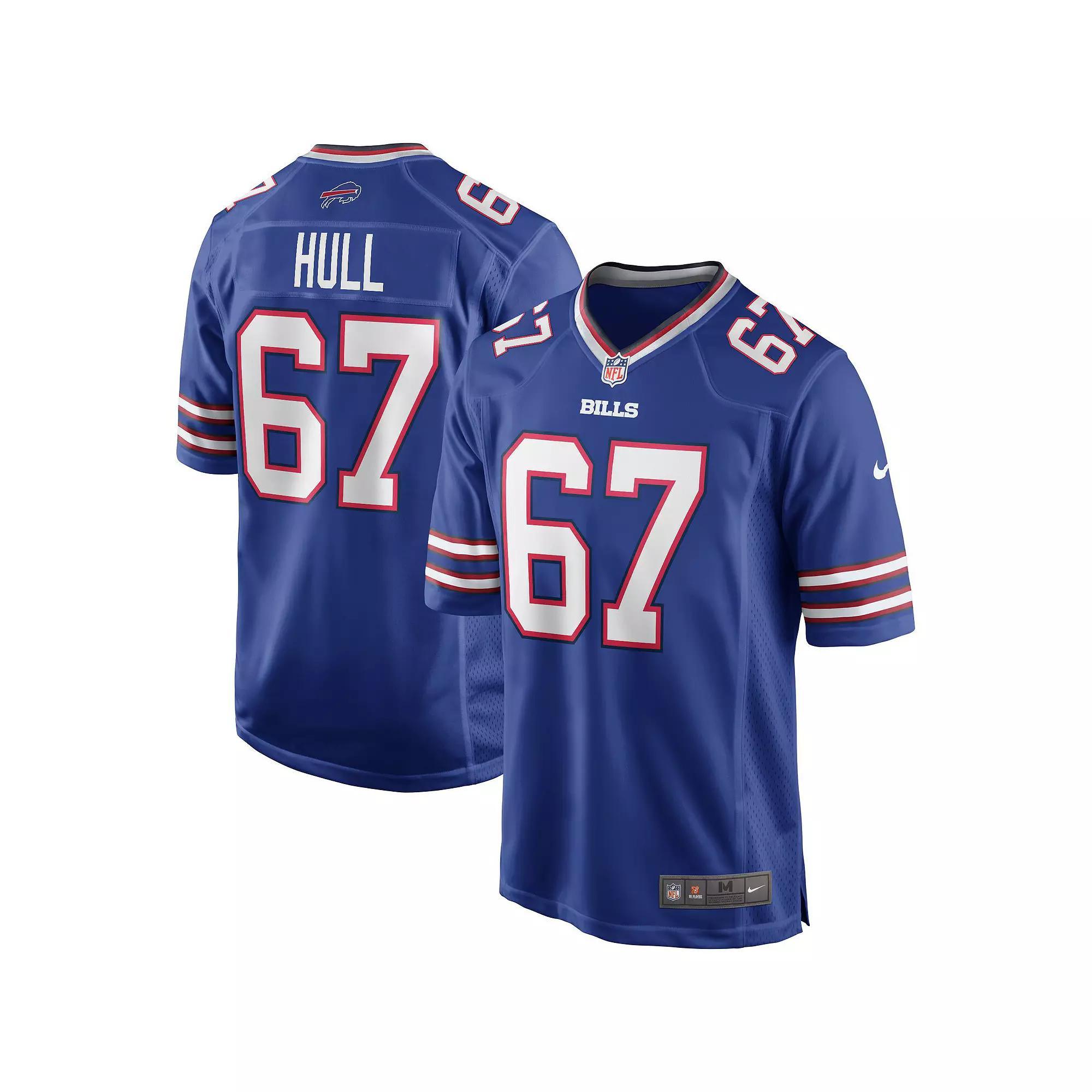 Men's Nike Kent Hull Royal Buffalo Bills Game Retired Player Jersey, Size: 5XL, Blue Product Image