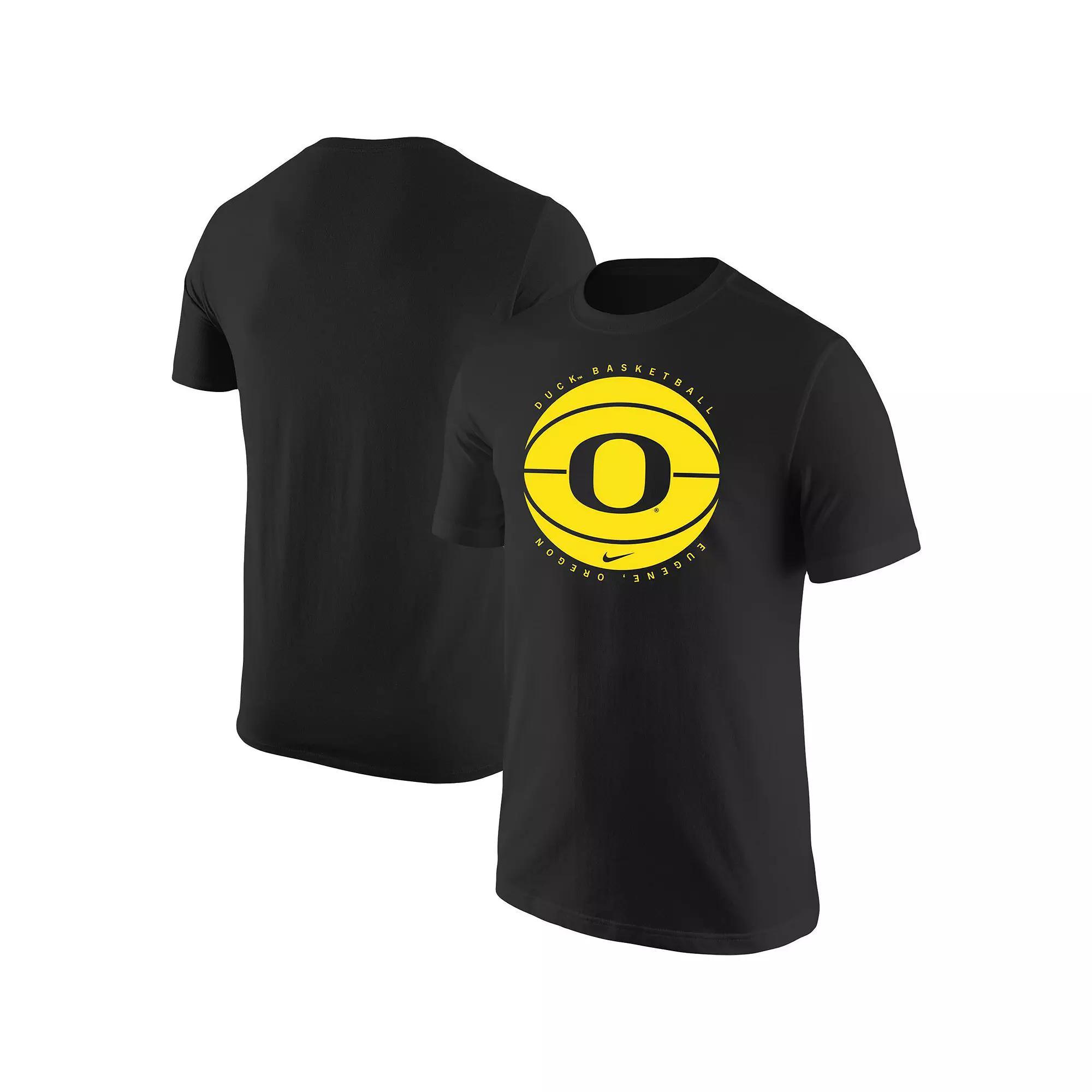 Men's Nike Black Oregon Ducks Basketball Logo T-Shirt,  Product Image