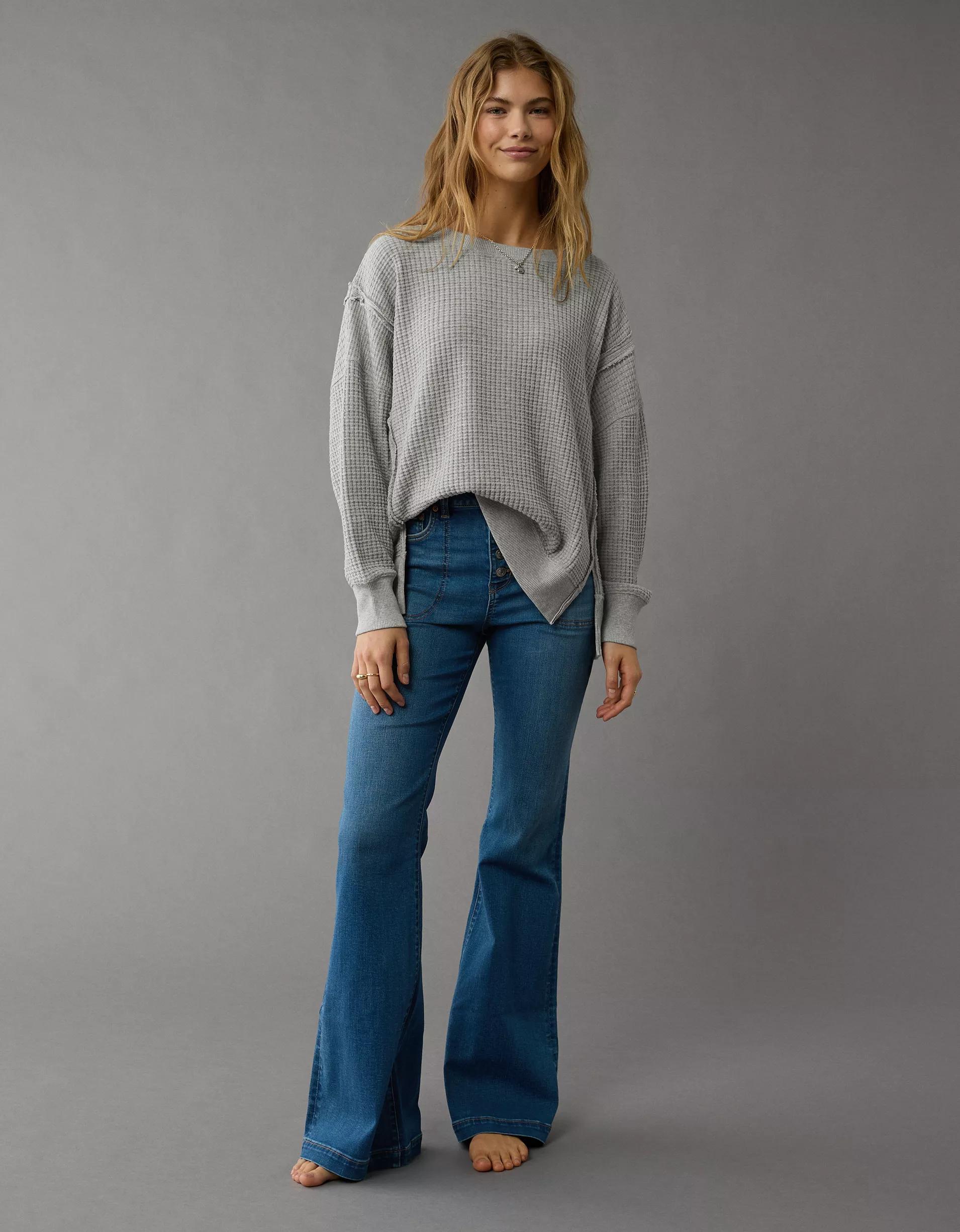 AE Big Hug Waffle Sweatshirt Product Image