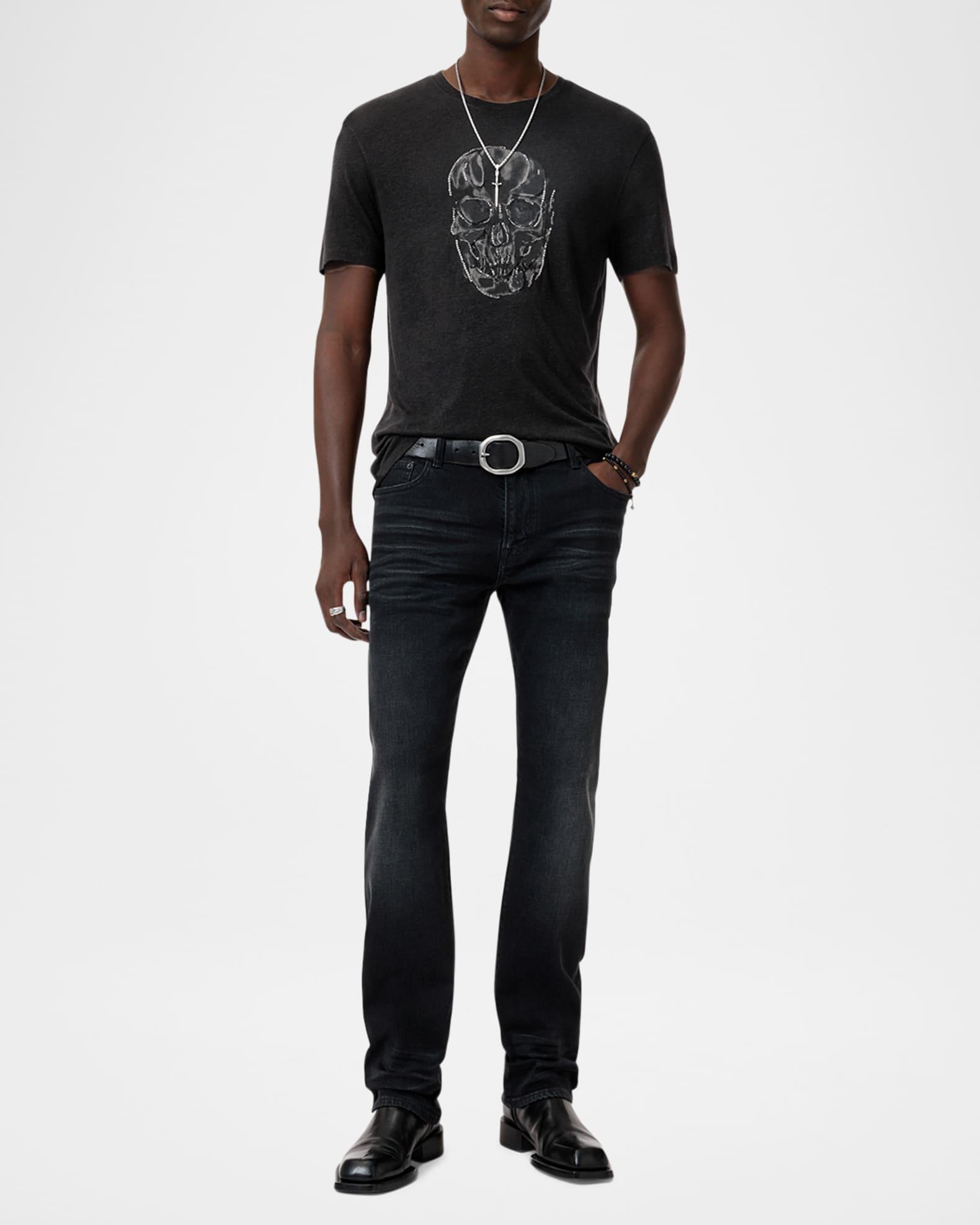 Men's Chain Skull T-Shirt Product Image