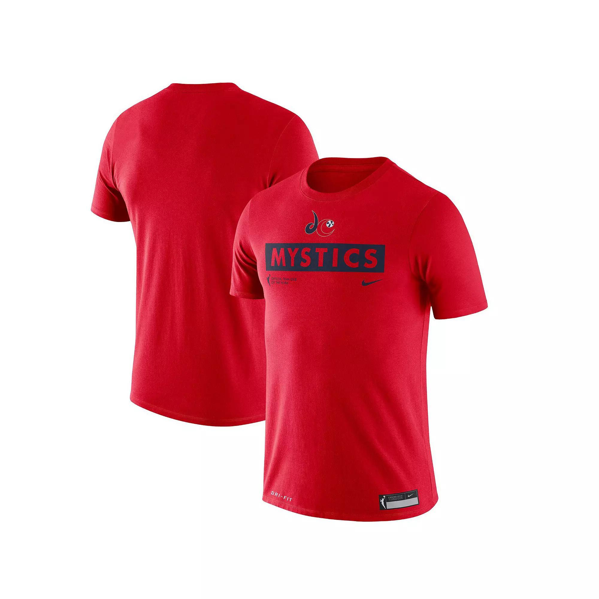 Nike Red Washington Mystics Practice T-Shirt, Men's, Size: Large, Wsm Red Product Image
