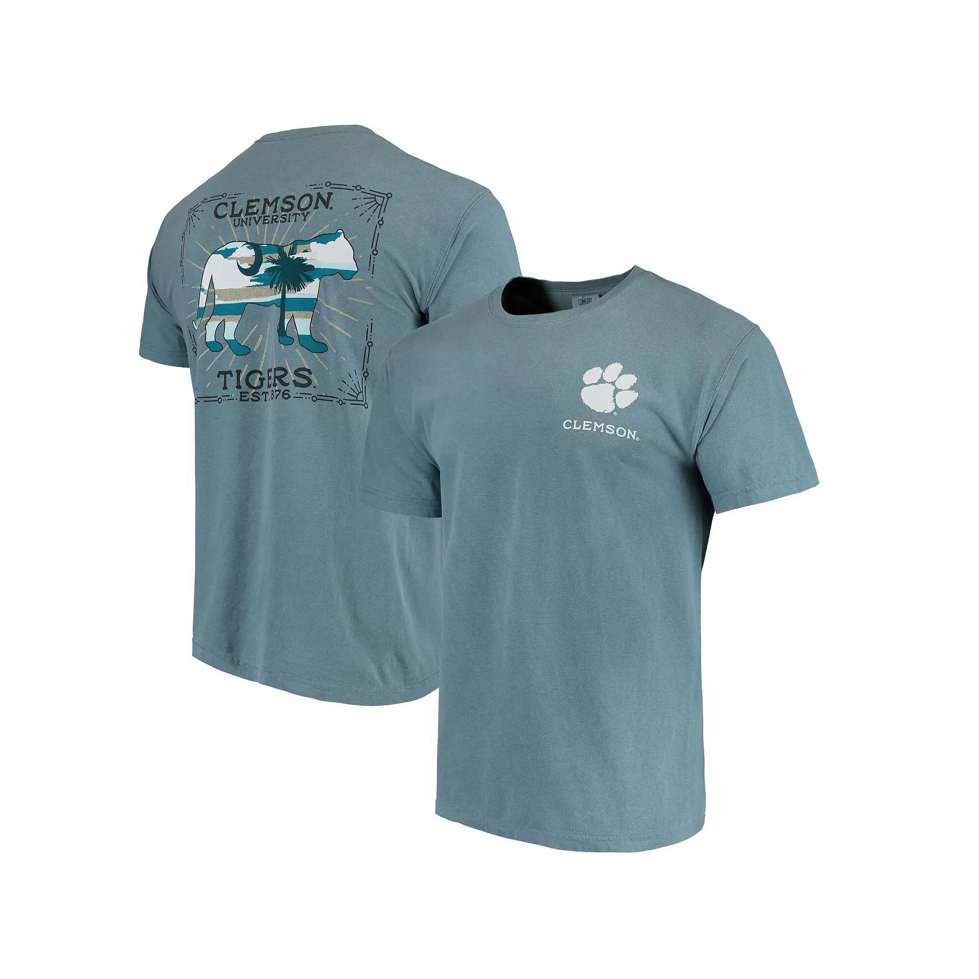 Men's Blue Clemson Tigers State Scenery Comfort Colors T-Shirt, Size: XL Product Image