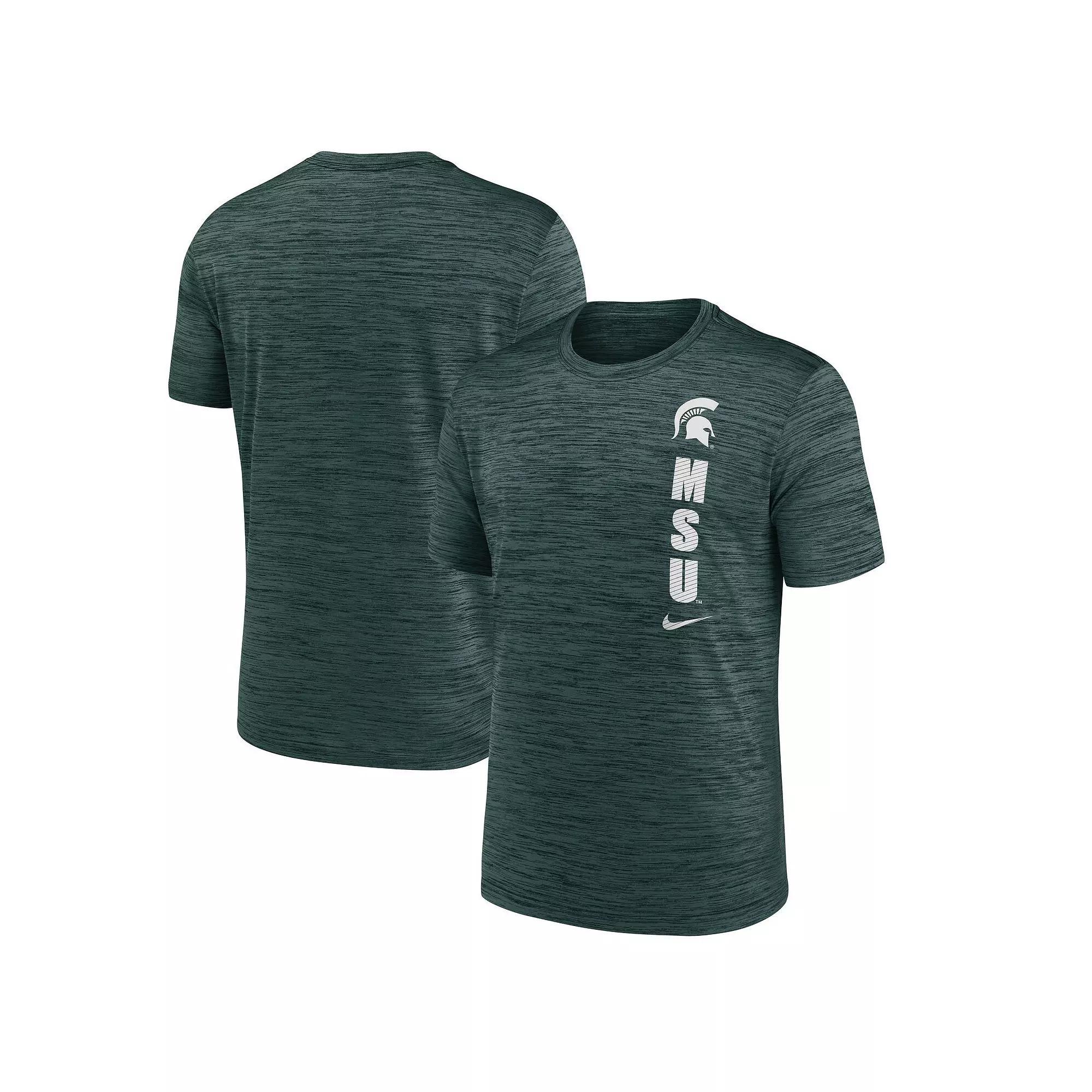 Men's Nike Green Michigan State Spartans 2024 Sideline Velocity Performance T-Shirt,  Product Image