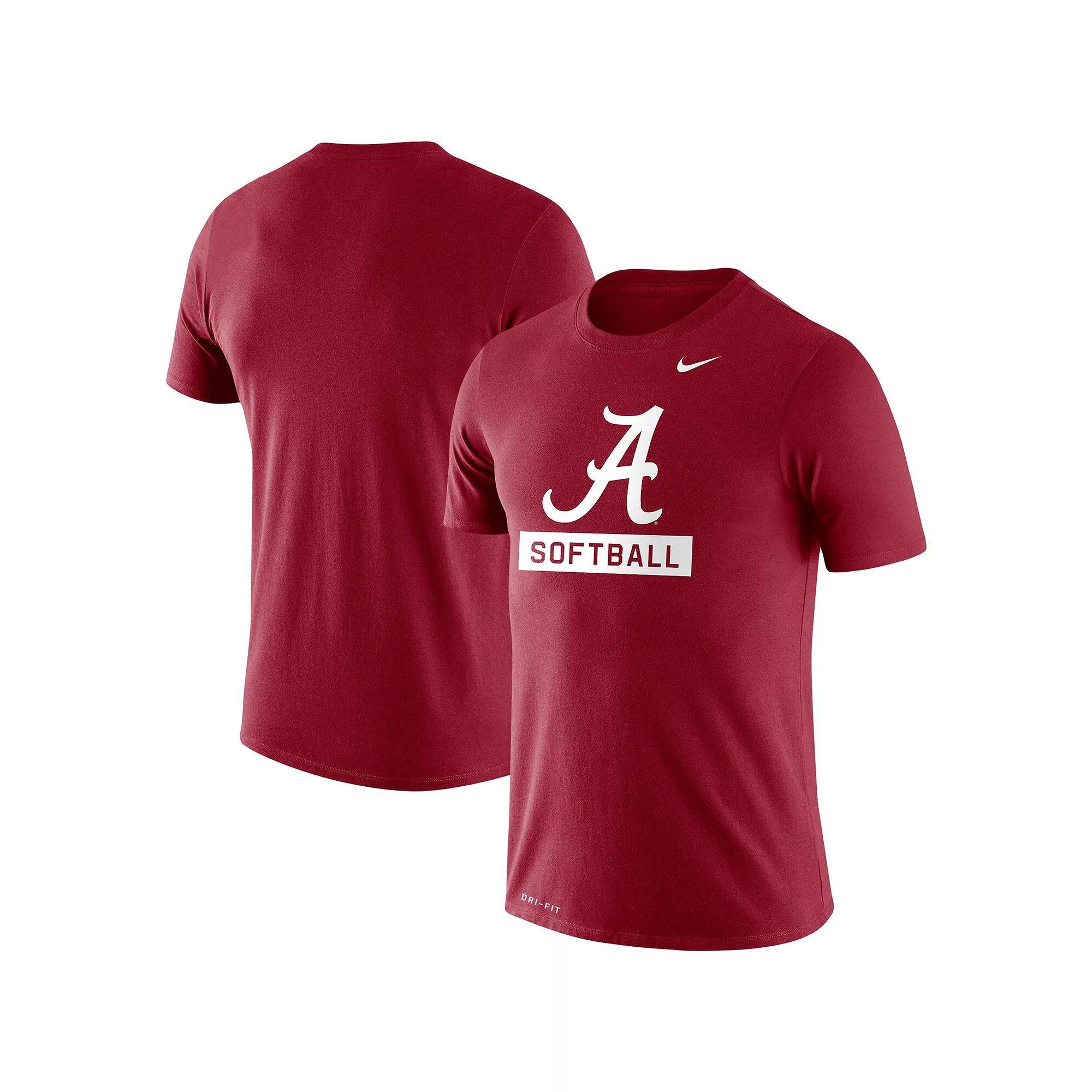 Men's Nike Crimson Alabama Crimson Tide Softball Drop Legend Performance T-Shirt, Size: 2XL, Red Product Image
