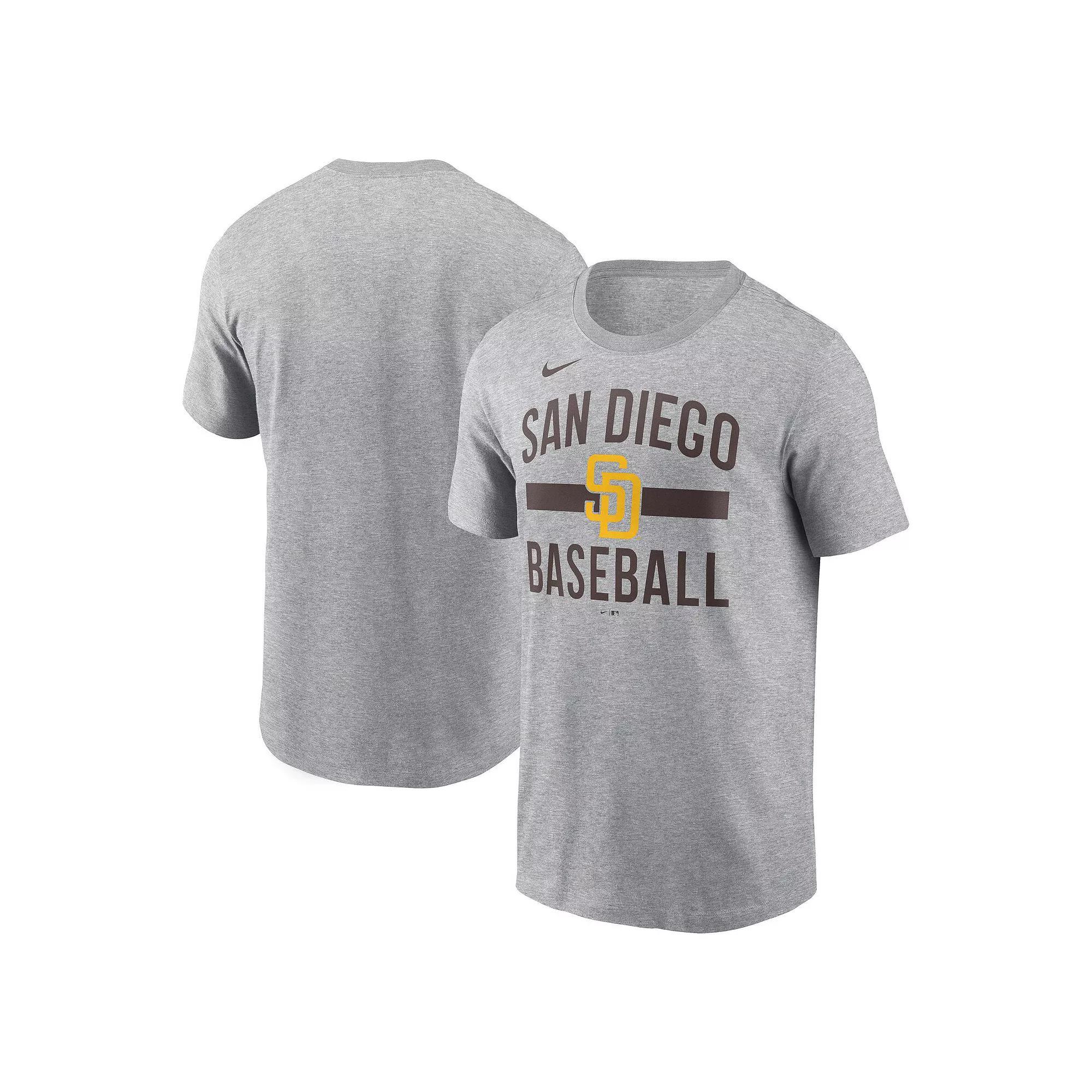 Men's Nike Heather Gray San Diego Padres Arched T-Shirt,  Product Image
