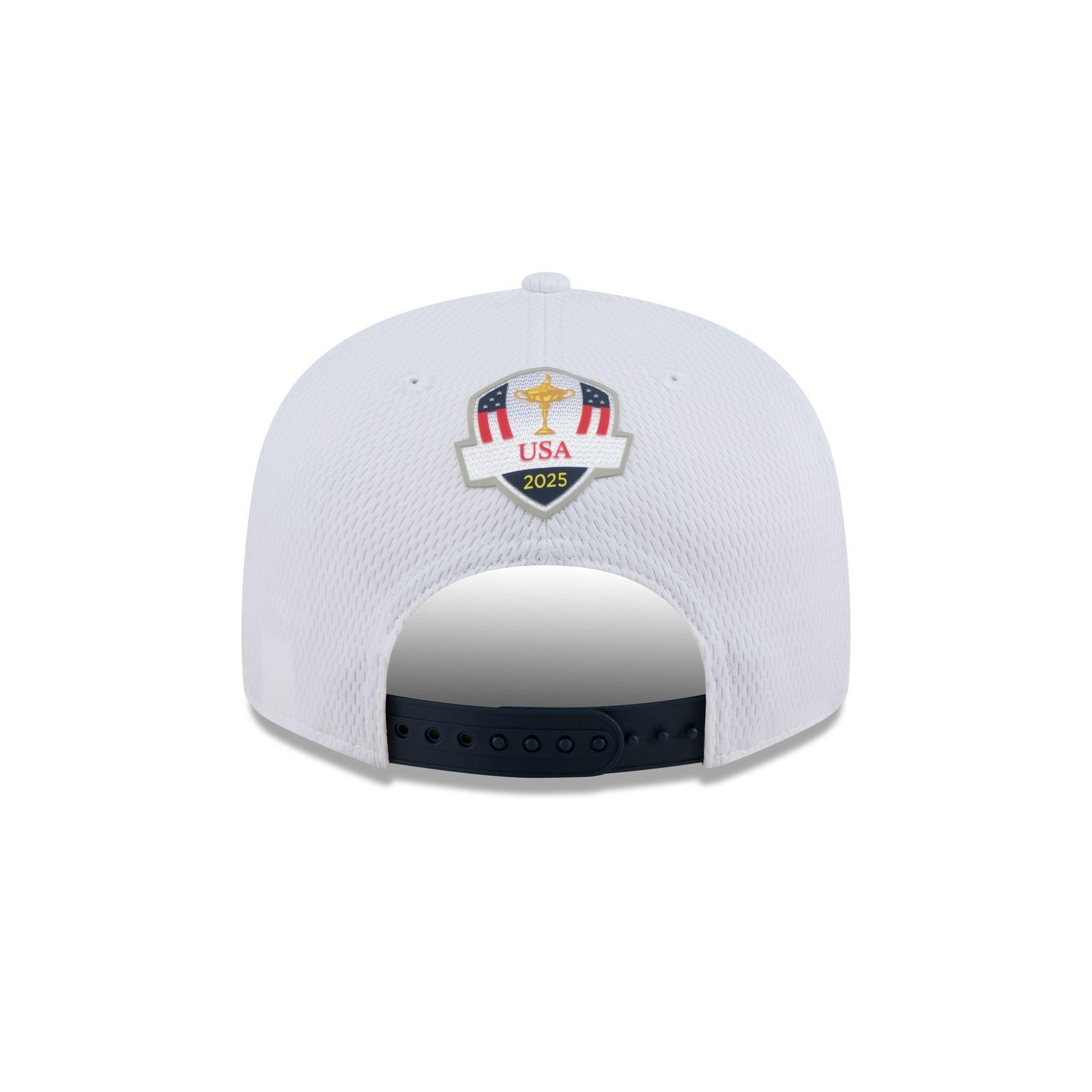 2025 Ryder Cup Team USA White Split Panel 9FIFTY Snapback Hat Male Product Image