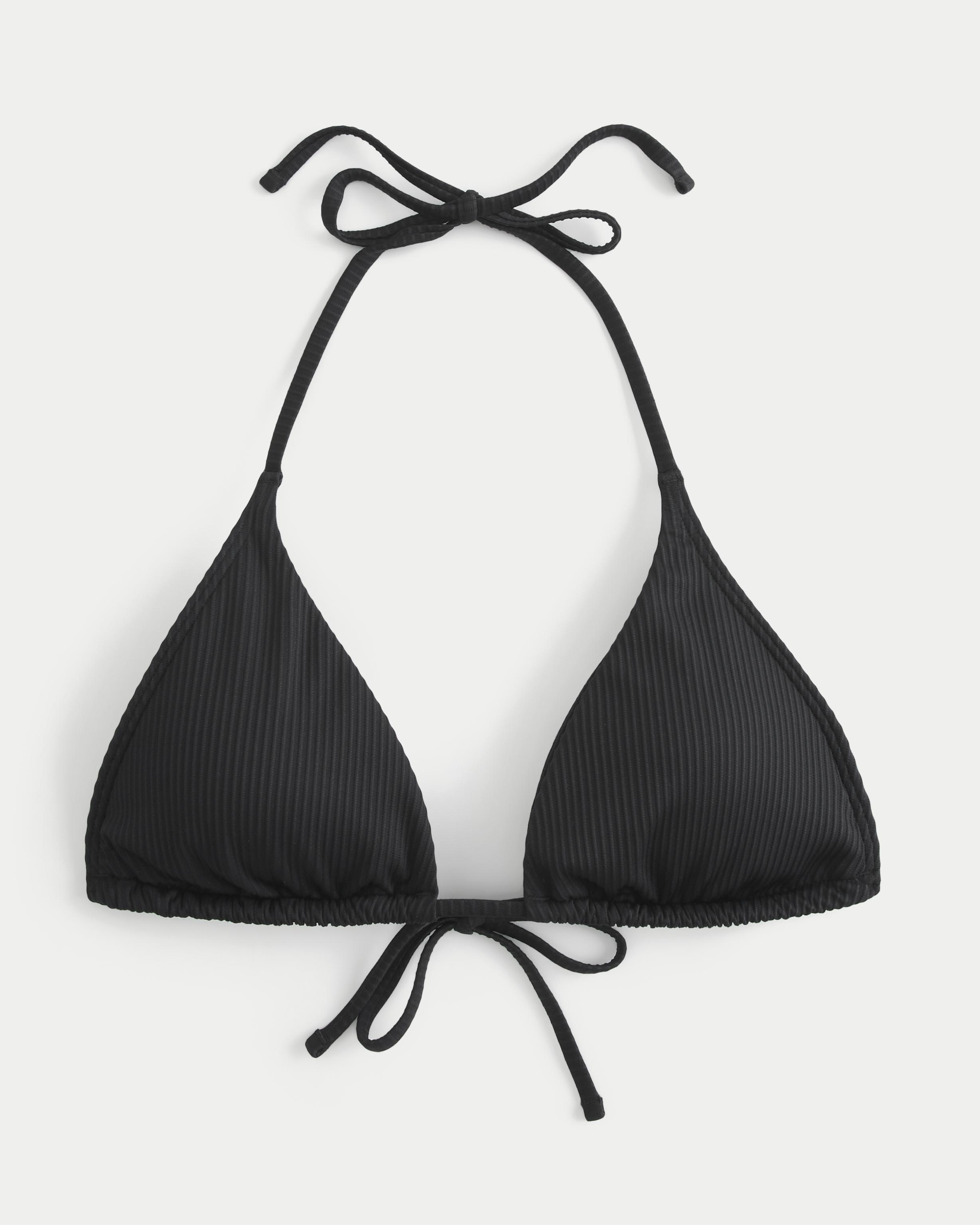 Ribbed Multi-Way Triangle Bikini Top Product Image