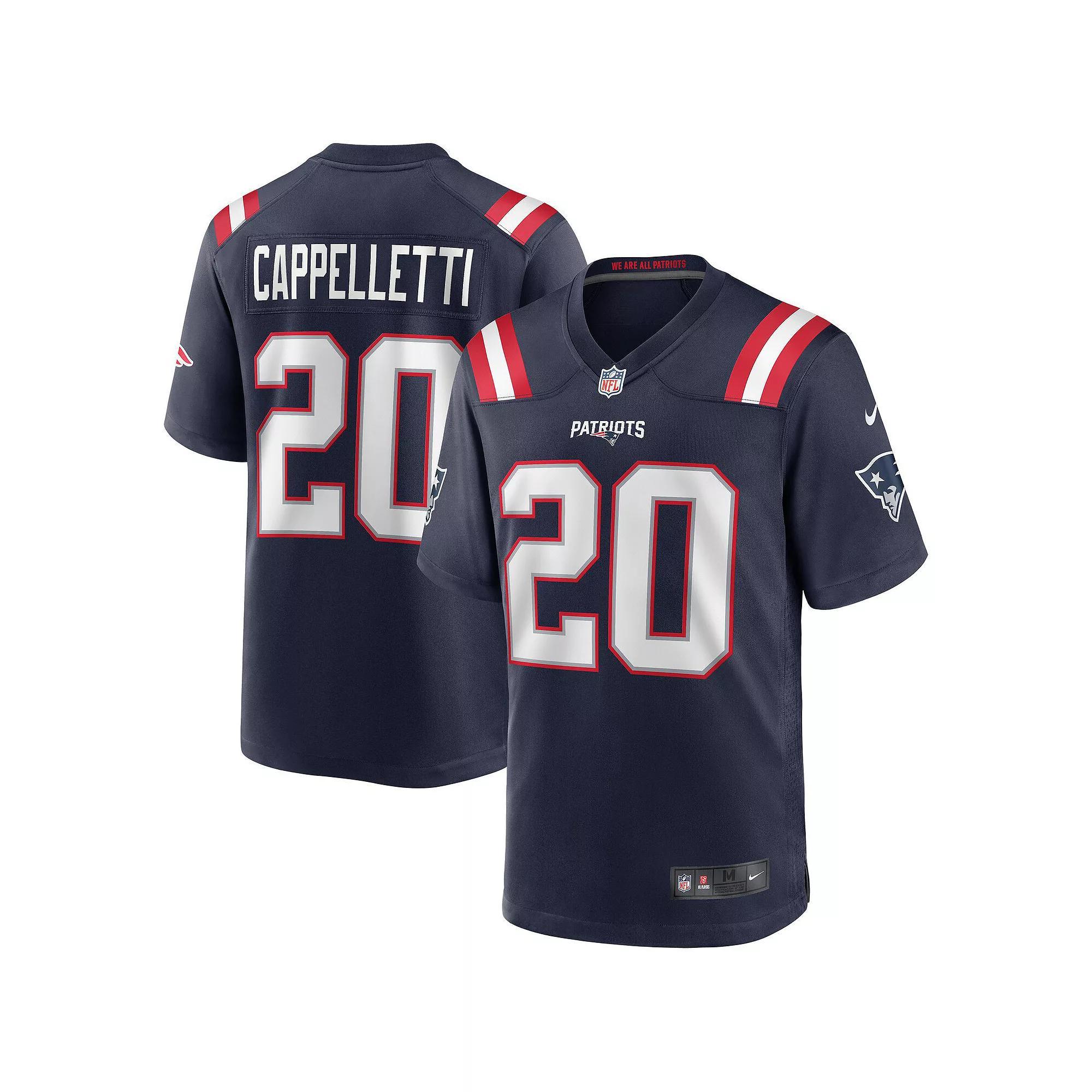 Men's Nike Gino Cappelletti Navy New England Patriots Game Retired Player Jersey, Size: 2XL, Blue Product Image